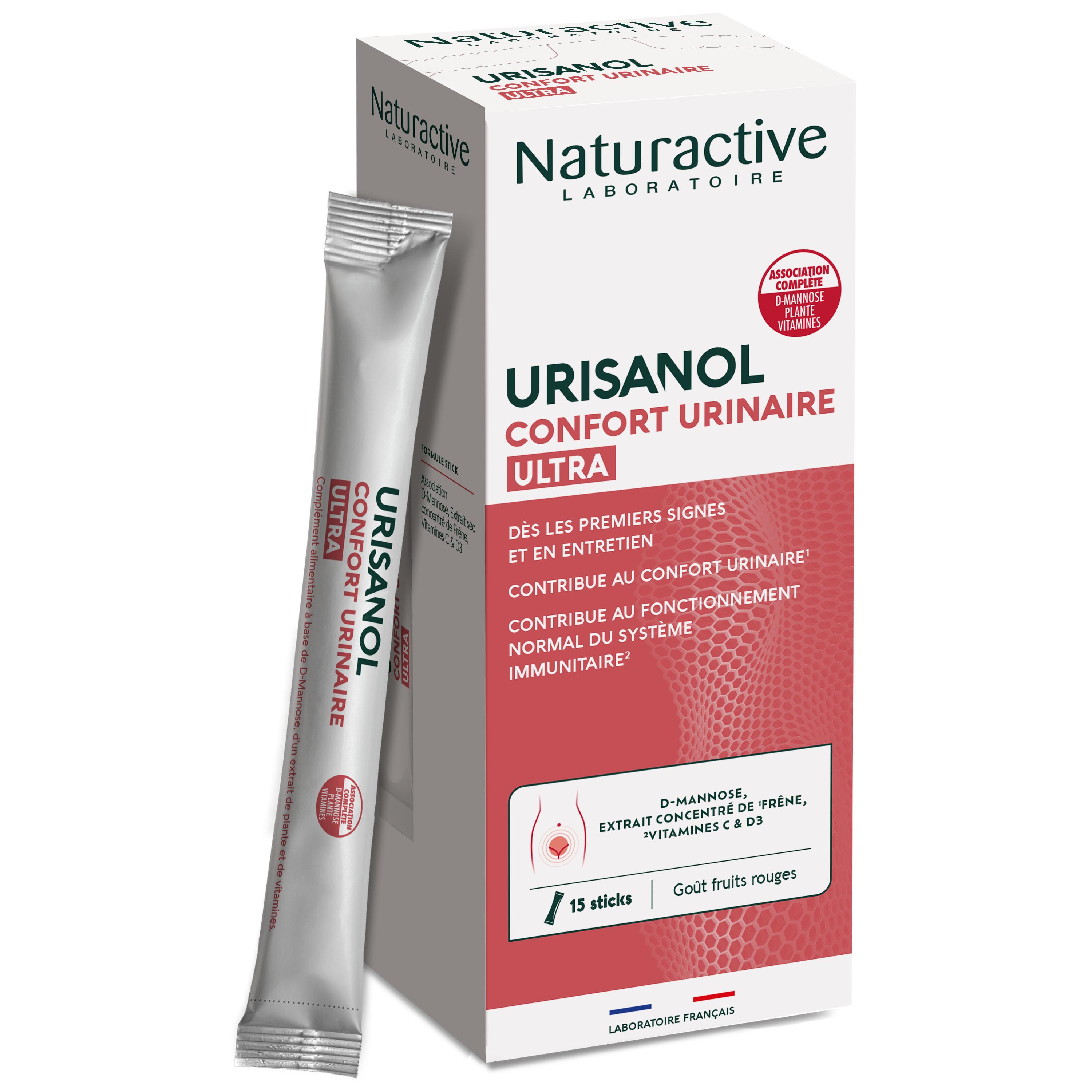 NATURACTIVE Urisanol confort urinaire ultra 15 sticks