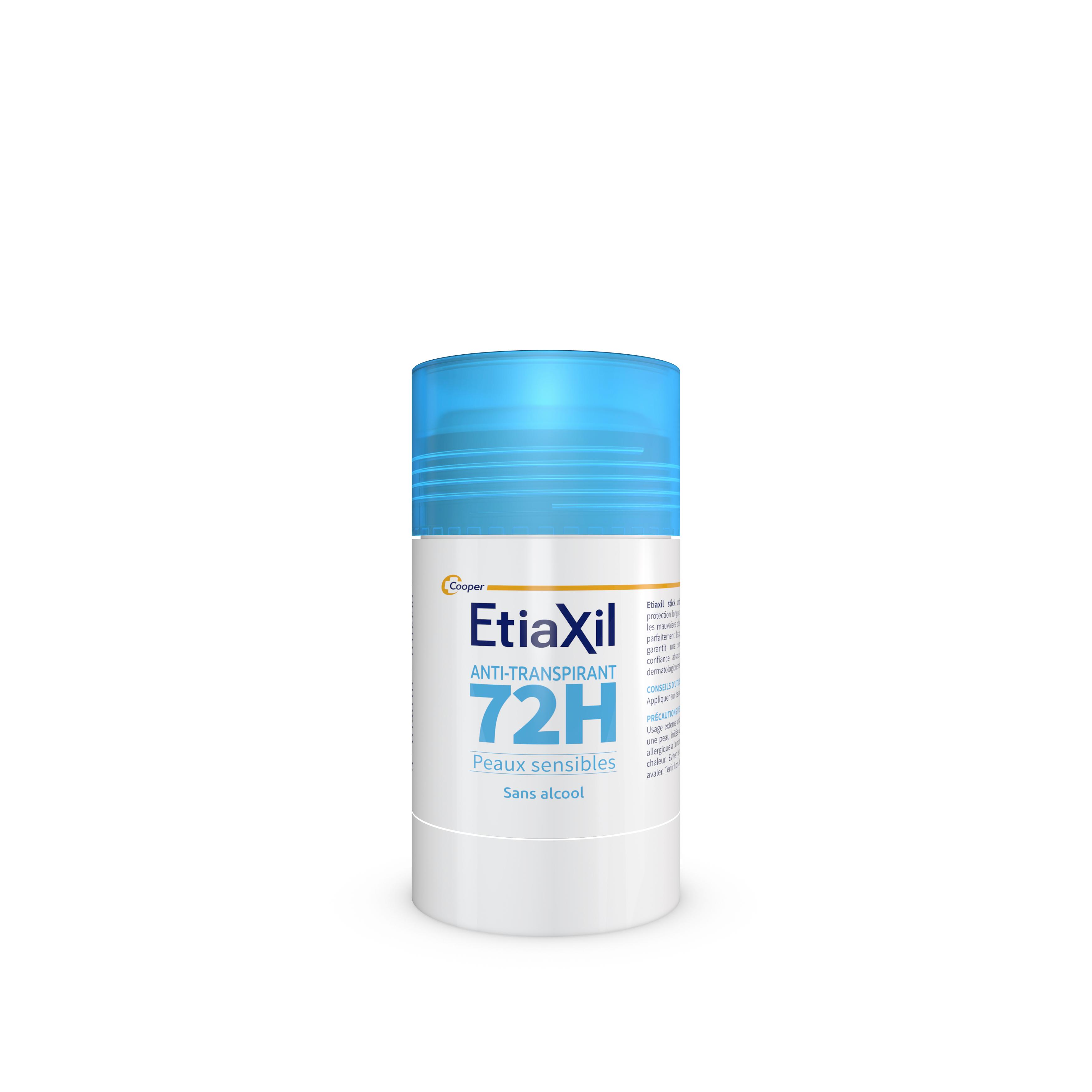ETIAXIL Déodorant anti transpirant 72H peaux sensibles stick 40ml