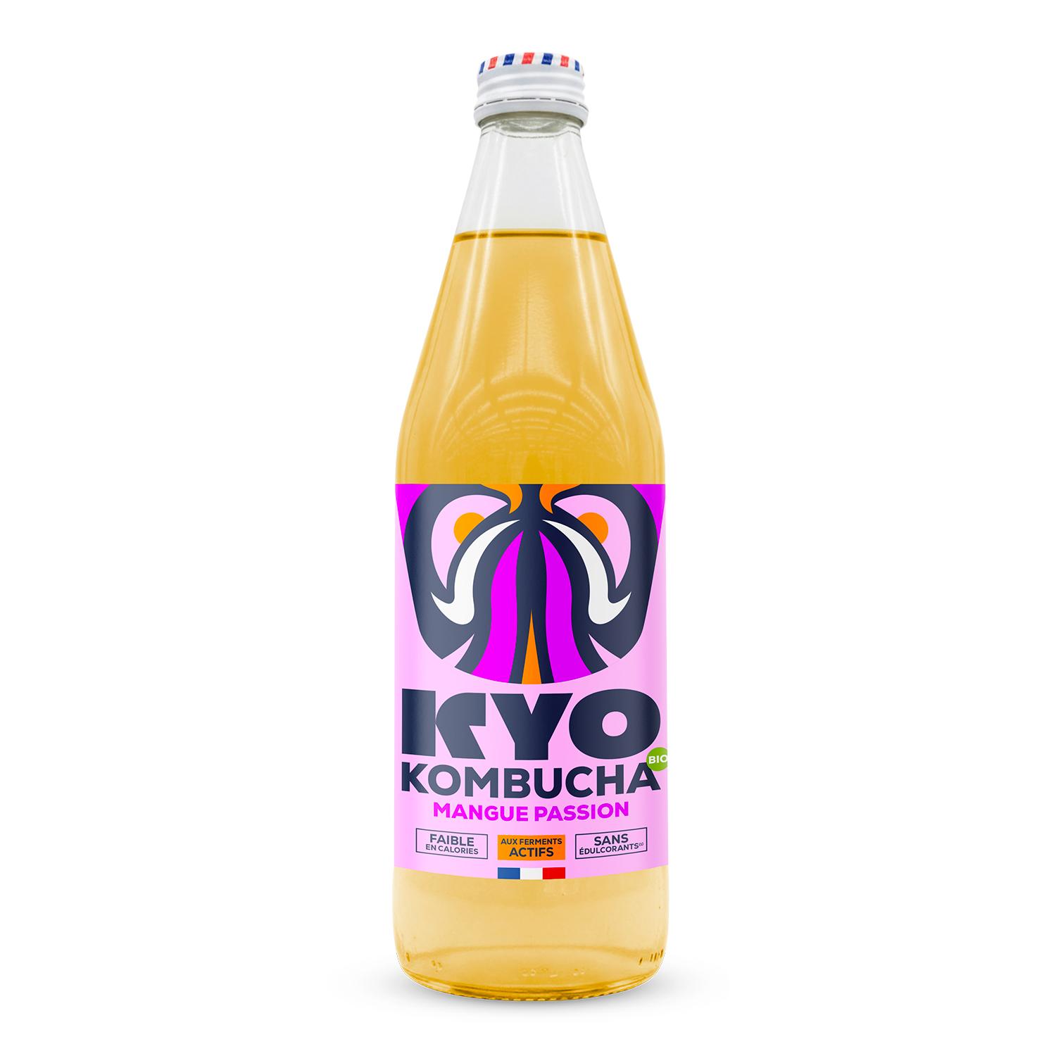 KYO Kombucha mangue passion bio 75cl