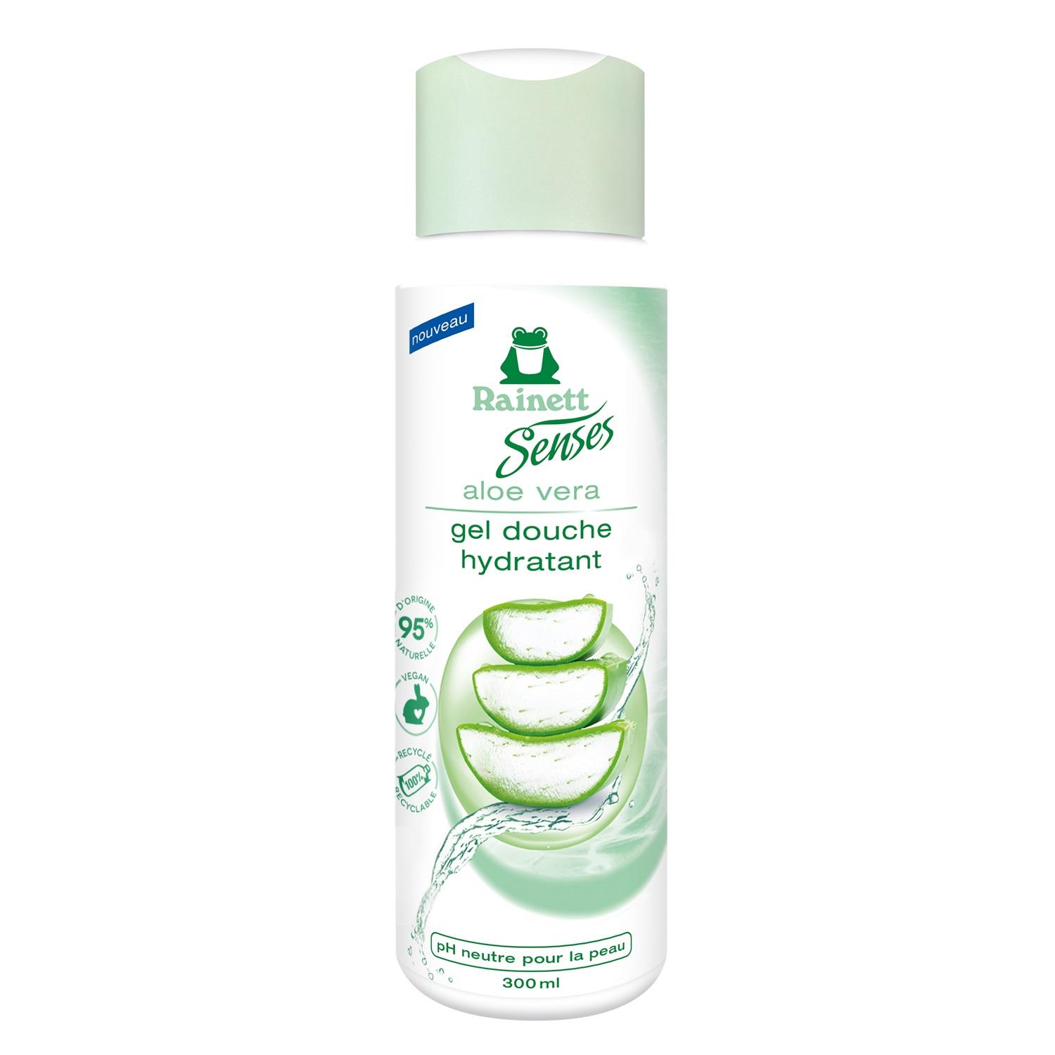 RAINETT Gel douche hydratant à l'aloe vera 300ml