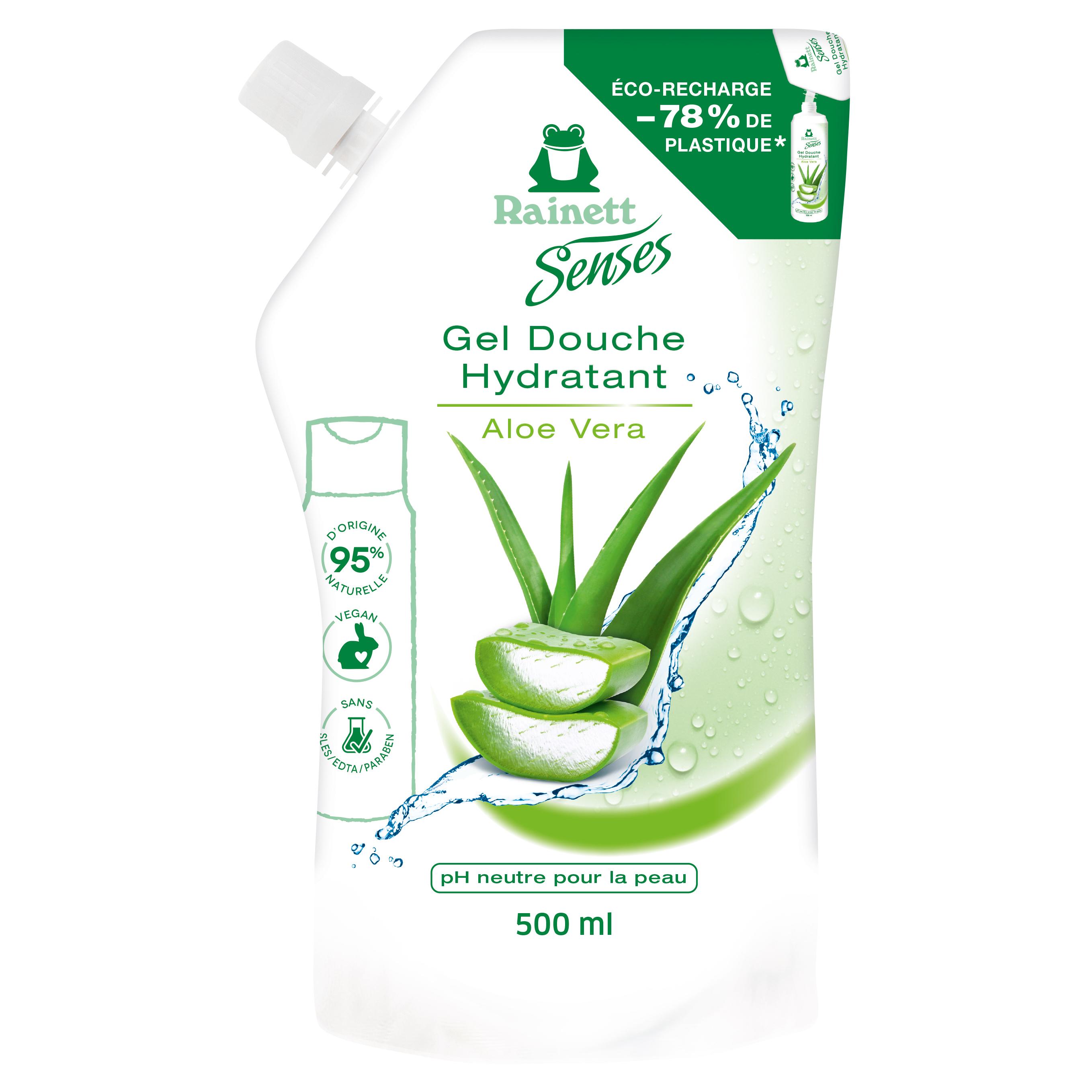 RAINETT Recharge gel douche hydratant à l'aloe vera 500ml