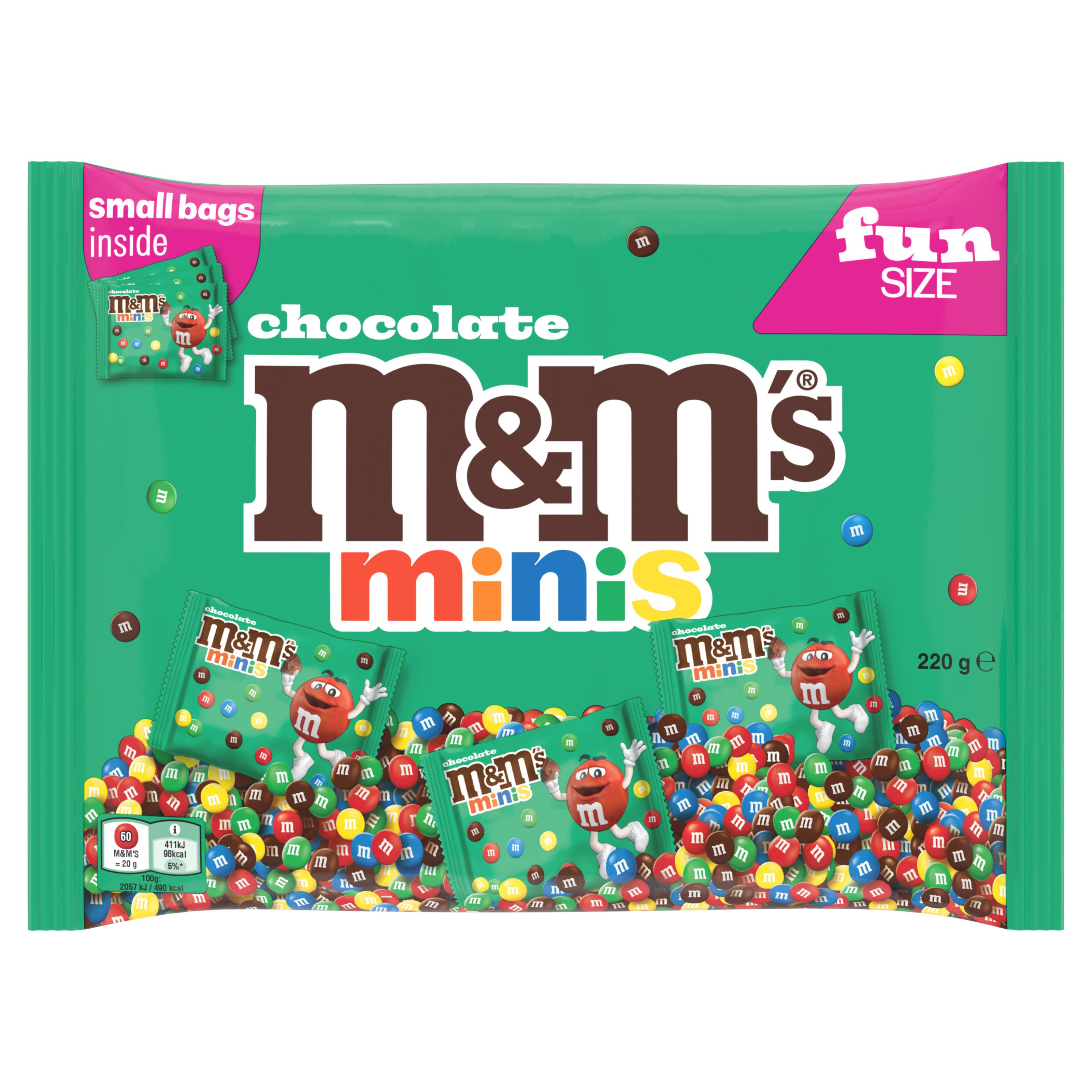 M&M'S Minis billes de chocolat au lait enrobées de sucre 220g
