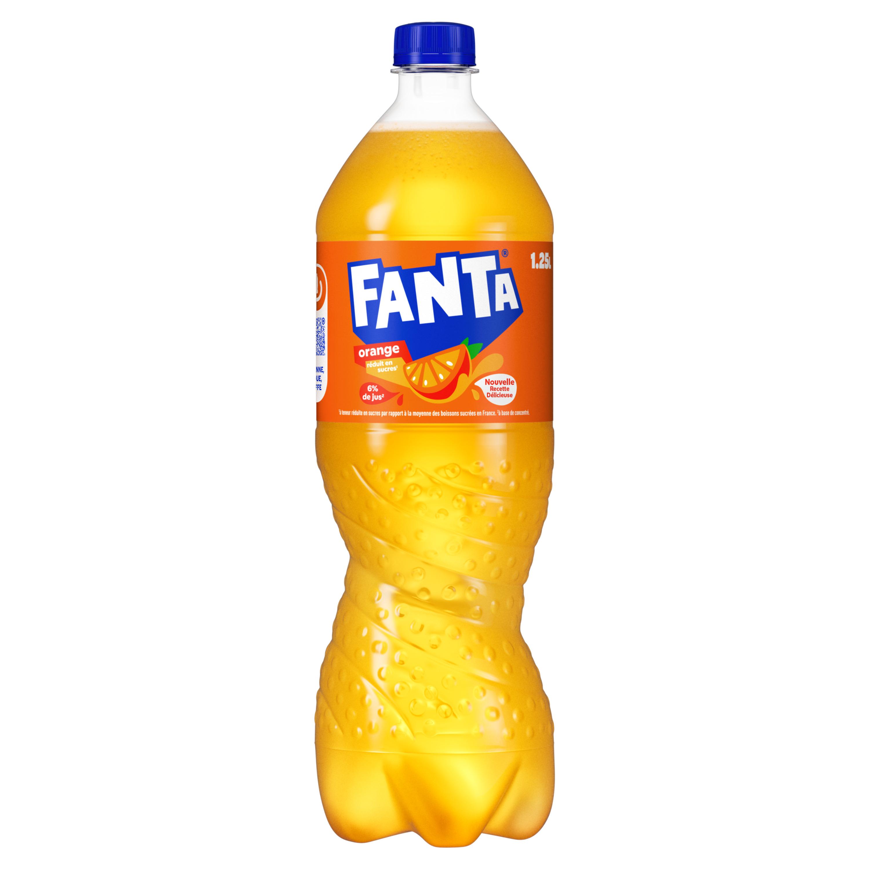 Voir la diapositive 2 : FANTA Boisson rafraîchissante aux fruits saveur orange 1.25l