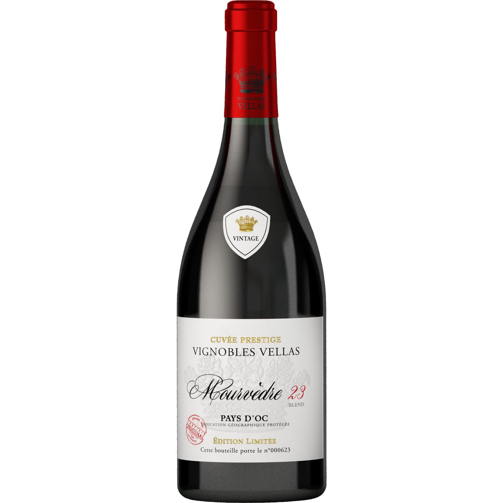 IGP Pays d'Oc Vignobles Vellas Rouge Mourvèdre 2022 75cl