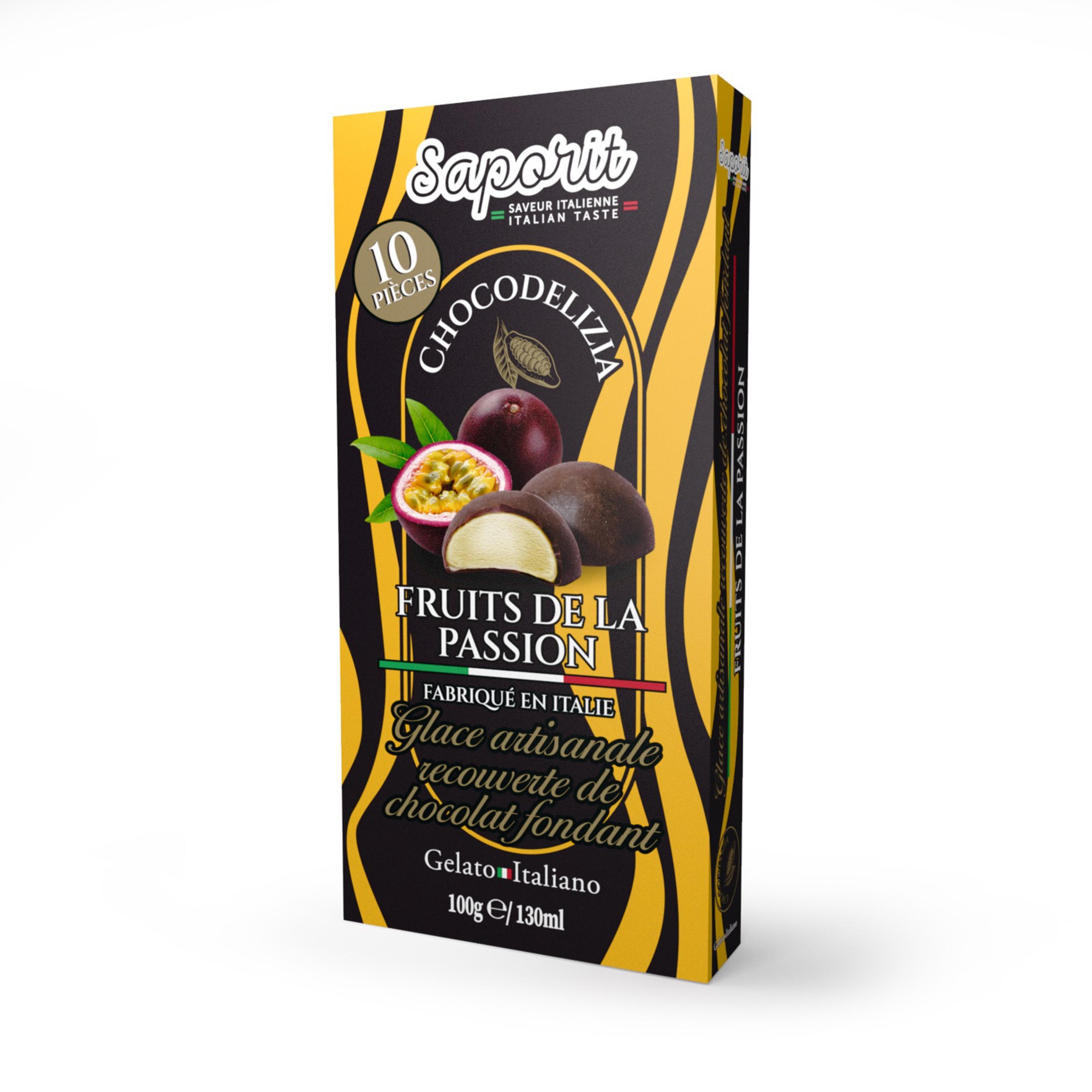 SAPORIT Chocodelizia Bâtonnets glacés fruits de la passion 1 pièce 100g
