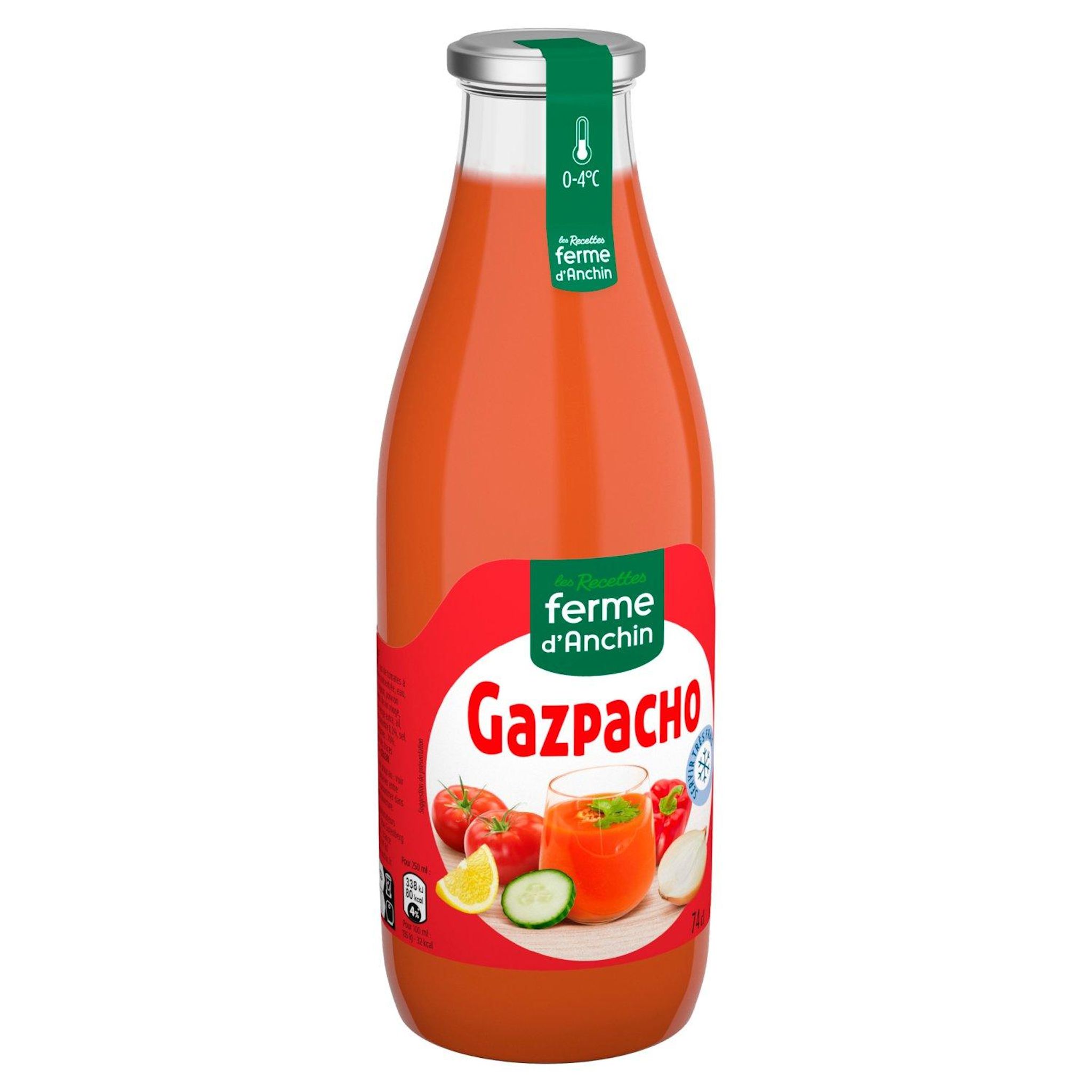 LES RECETTES FERME D'ANCHIN Gazpacho 74cl