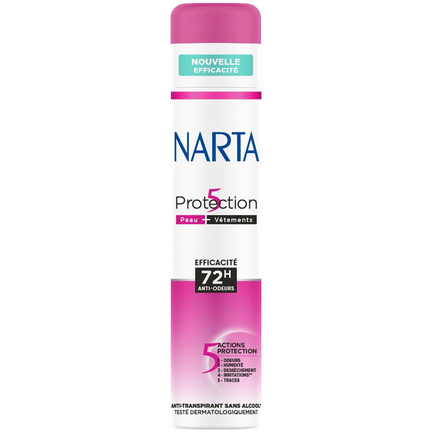 NARTA Protection 5 Déodorant spray peau + vêtements 200ml