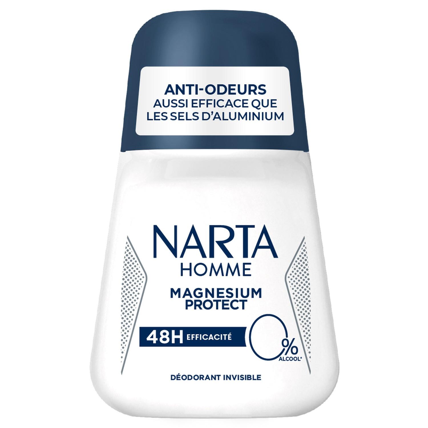 NARTA Homme Magnésium Protect Déodorant bille invisible 48H 50ml