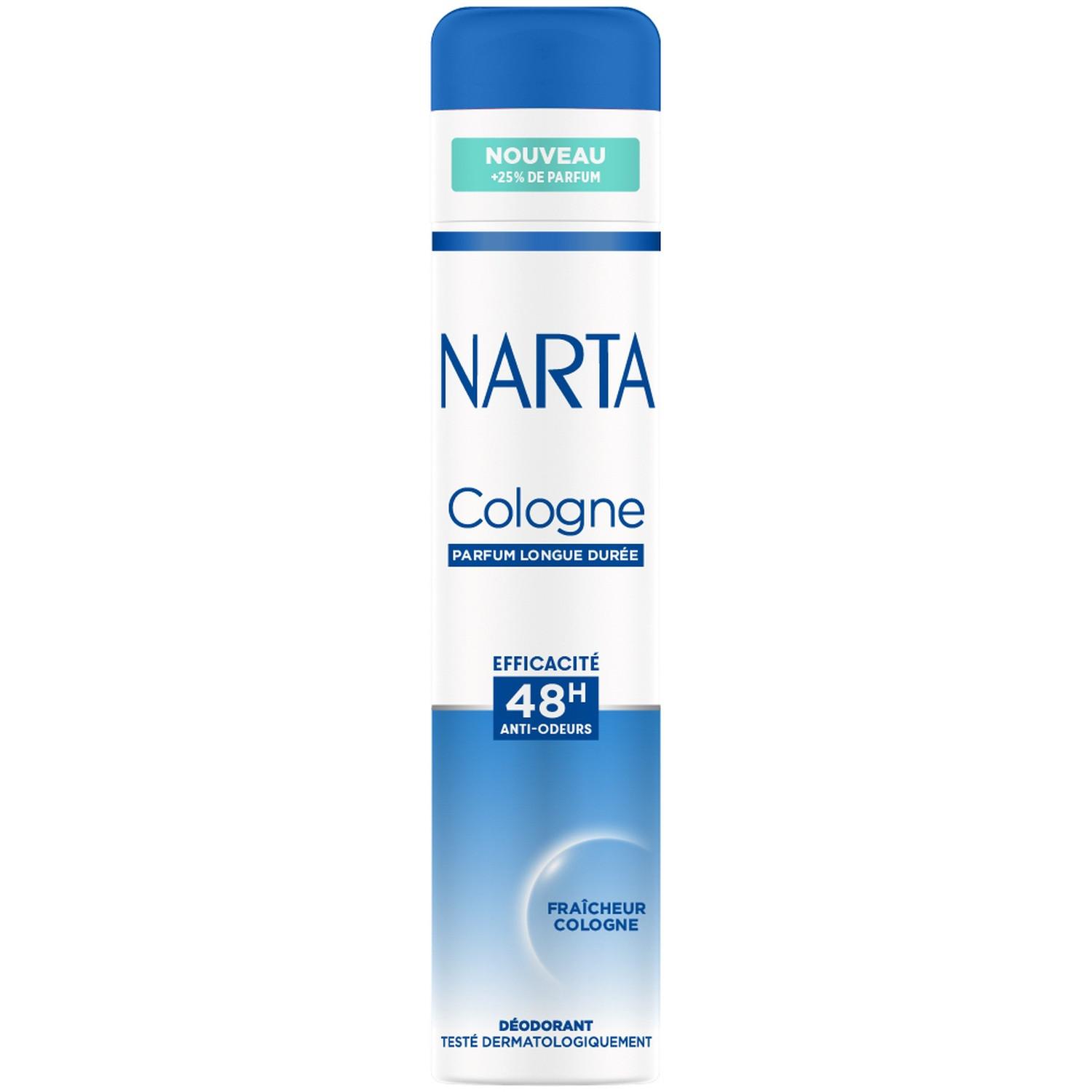 NARTA Cologne Déodorant 48H fraicheur cologne 200ml