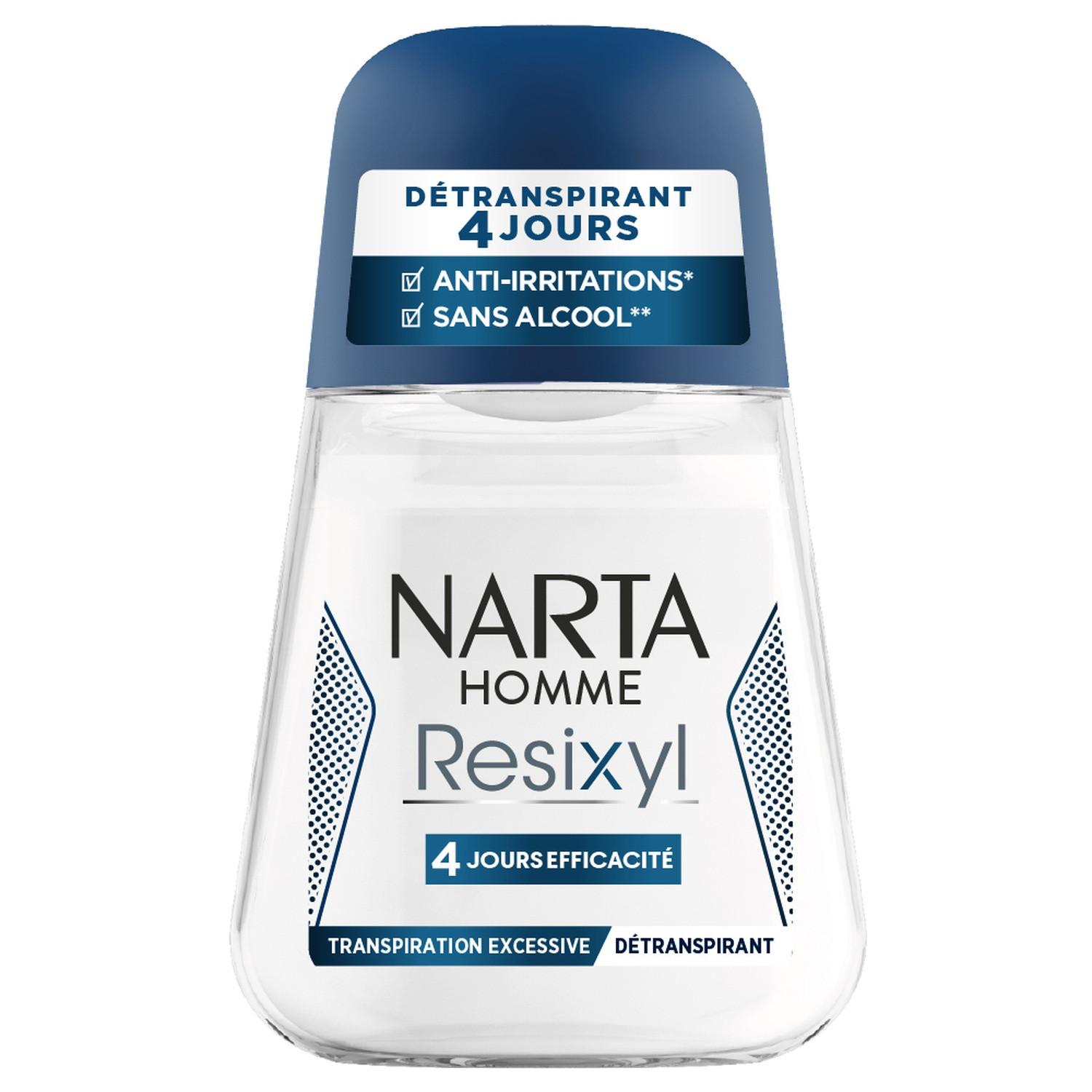 NARTA Homme Resixyl Déodorant bille 4 jours transpiration excessive 50ml