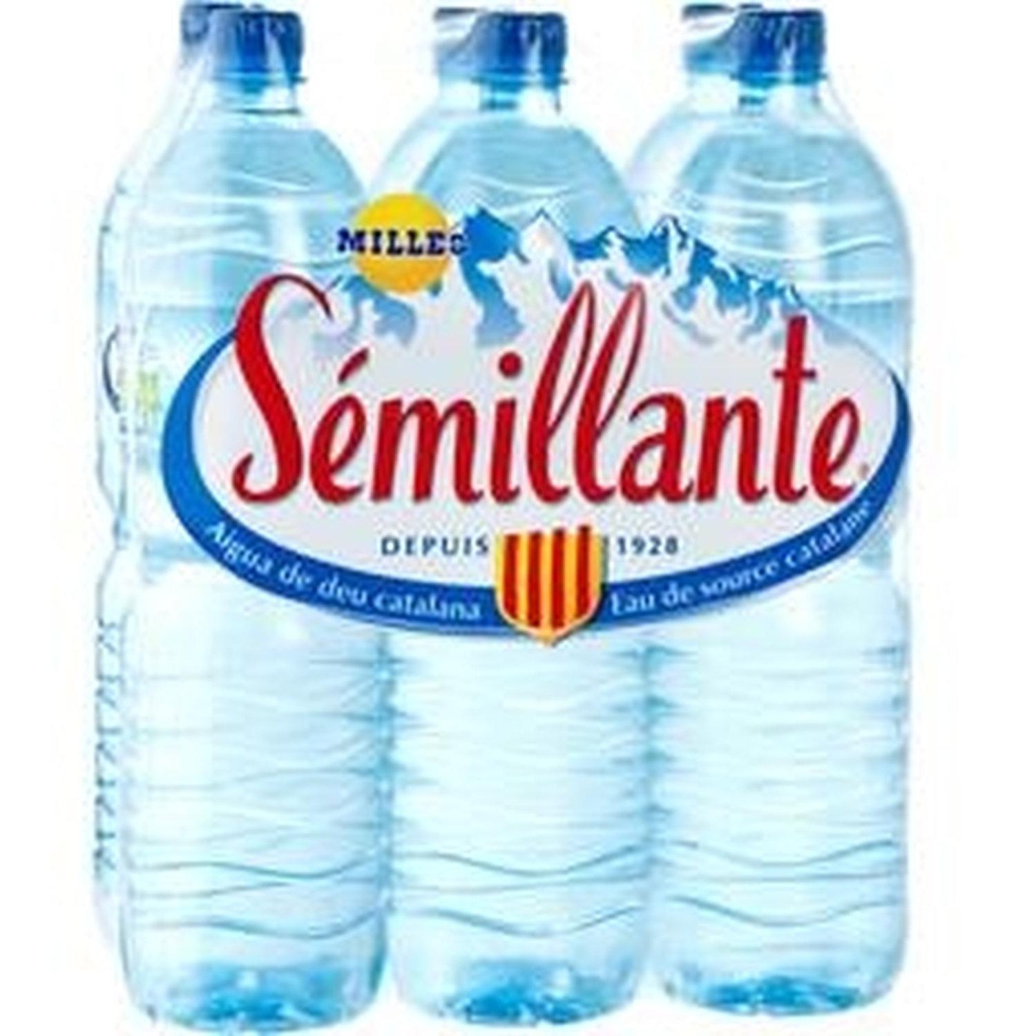 SEMILLANTE Eau de source plate Catalane 6x1.5l