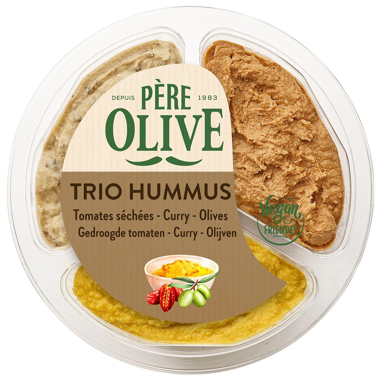 PÈRE OLIVE Trio houmous 210g