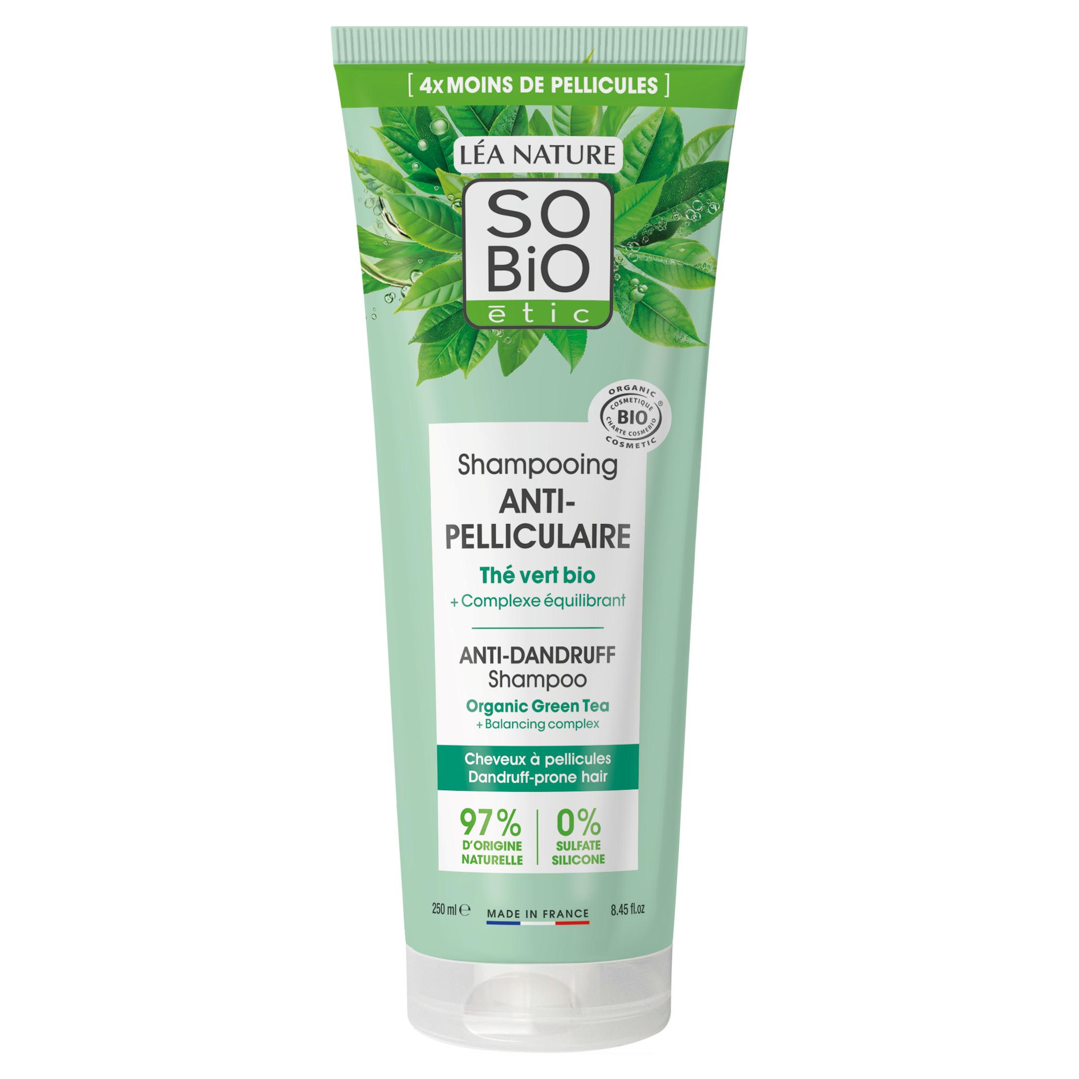 SO BIO ETIC Shampooing bio anti-pelliculaire au thé vert 250ml