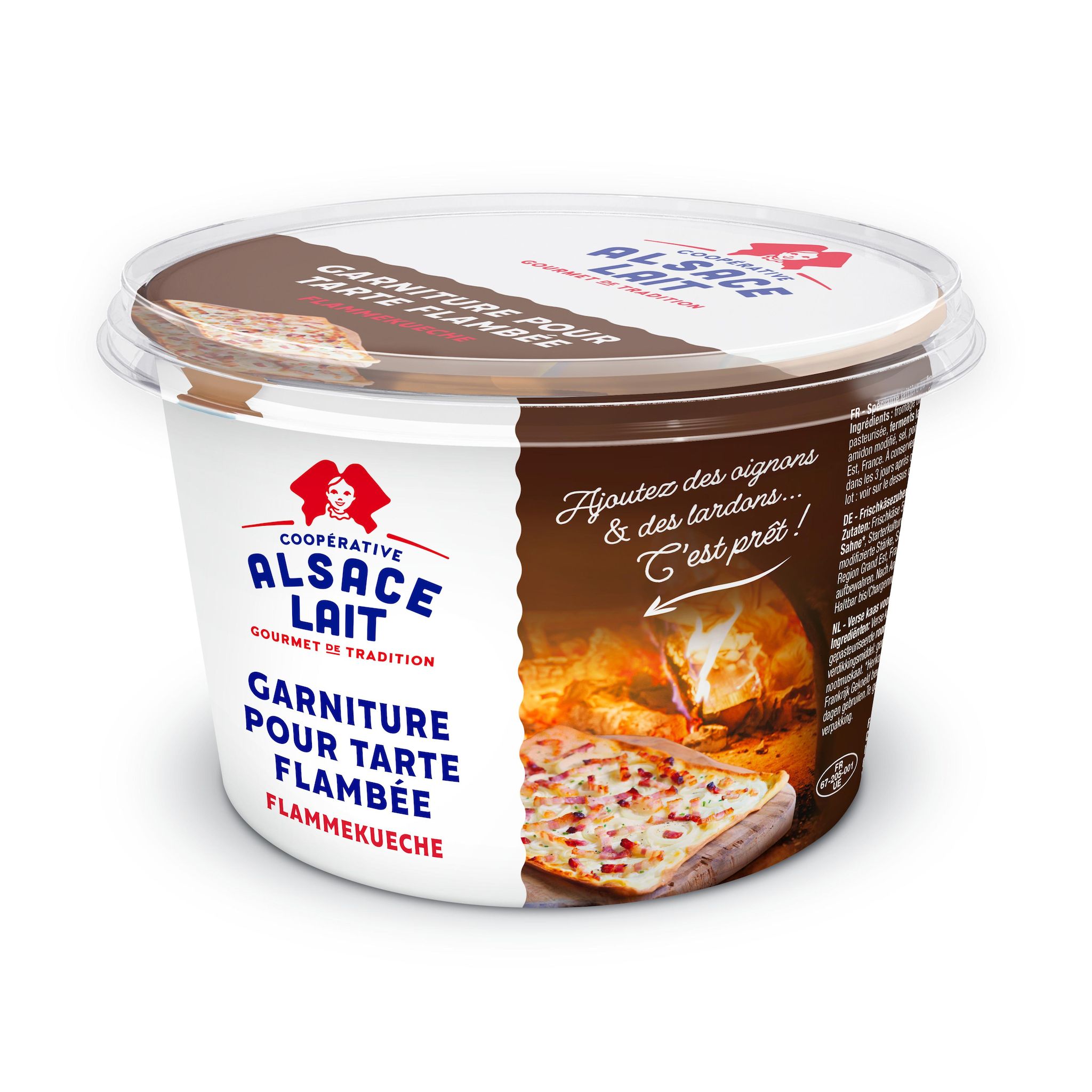 ALSACE LAIT Garniture pour tarte flambée flammekueche 500g