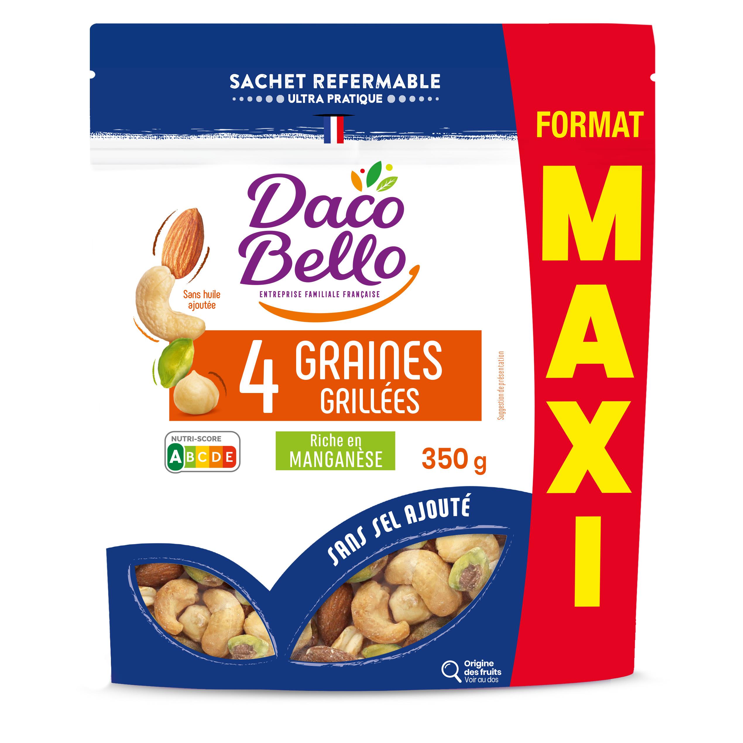 DACO BELLO 4 graines grillées format maxi 350g