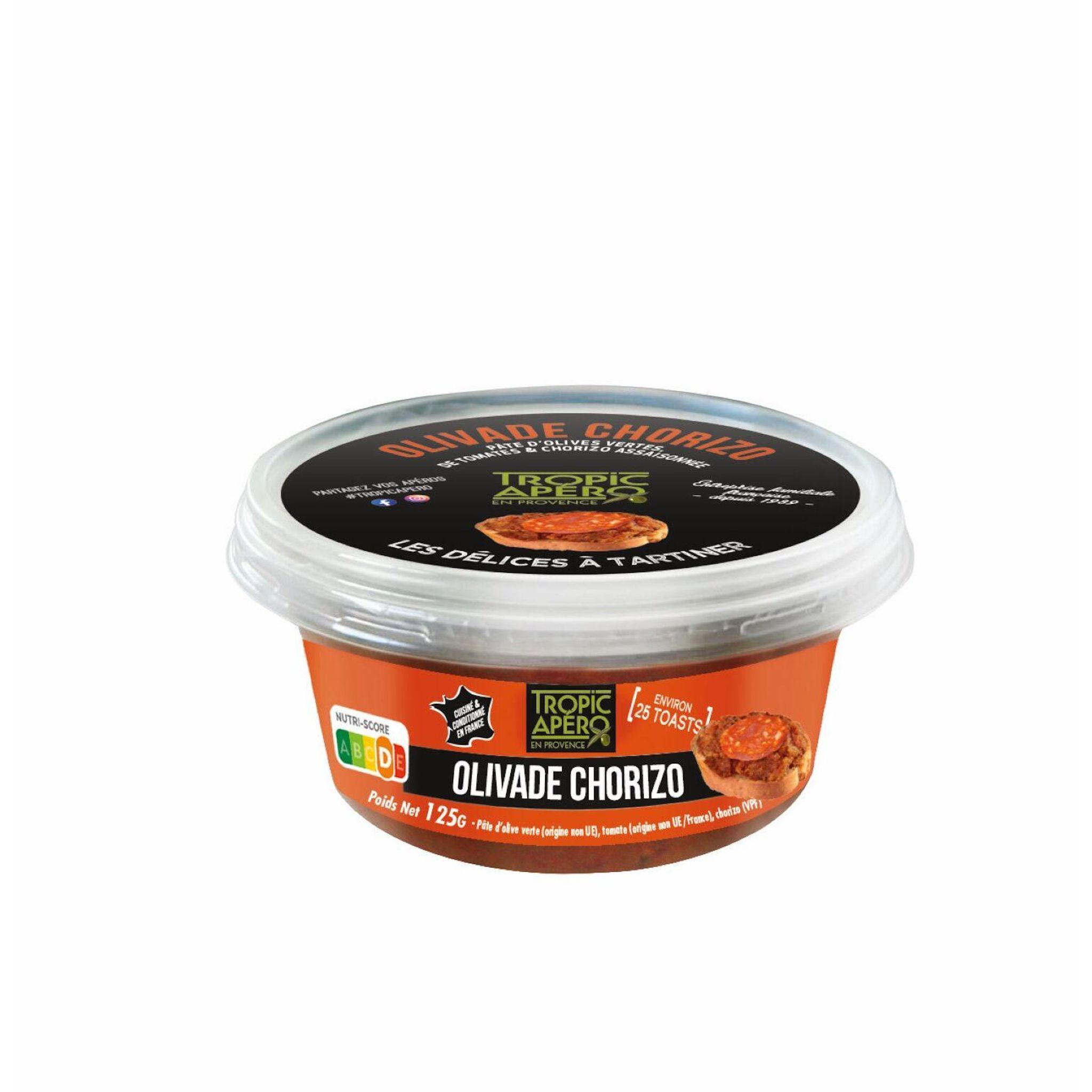 TROPIC APERO Olivade au chorizo 125g
