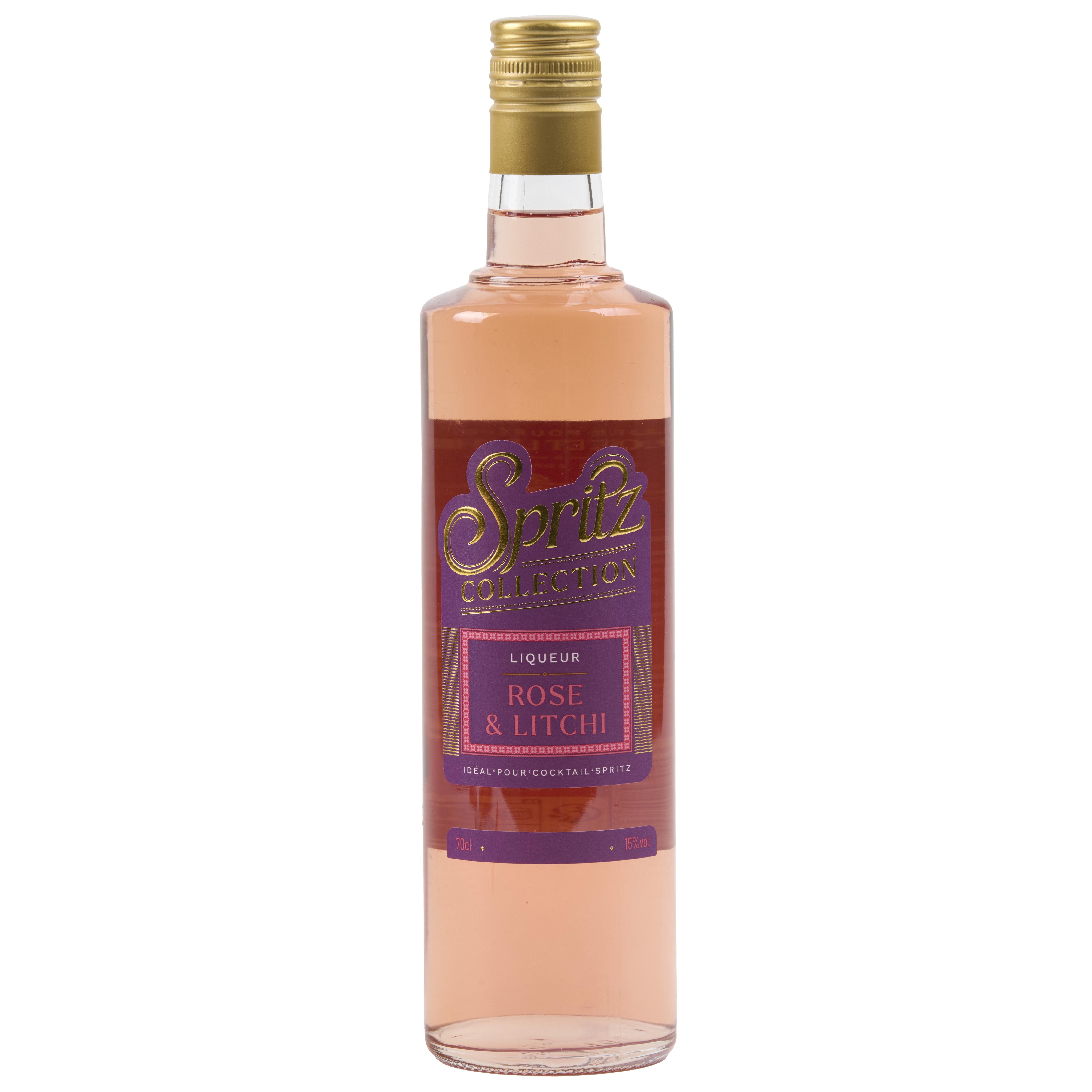 COCKTAIL COLLECTION Liqueur pour spritz rose et litchi 15% 70cl