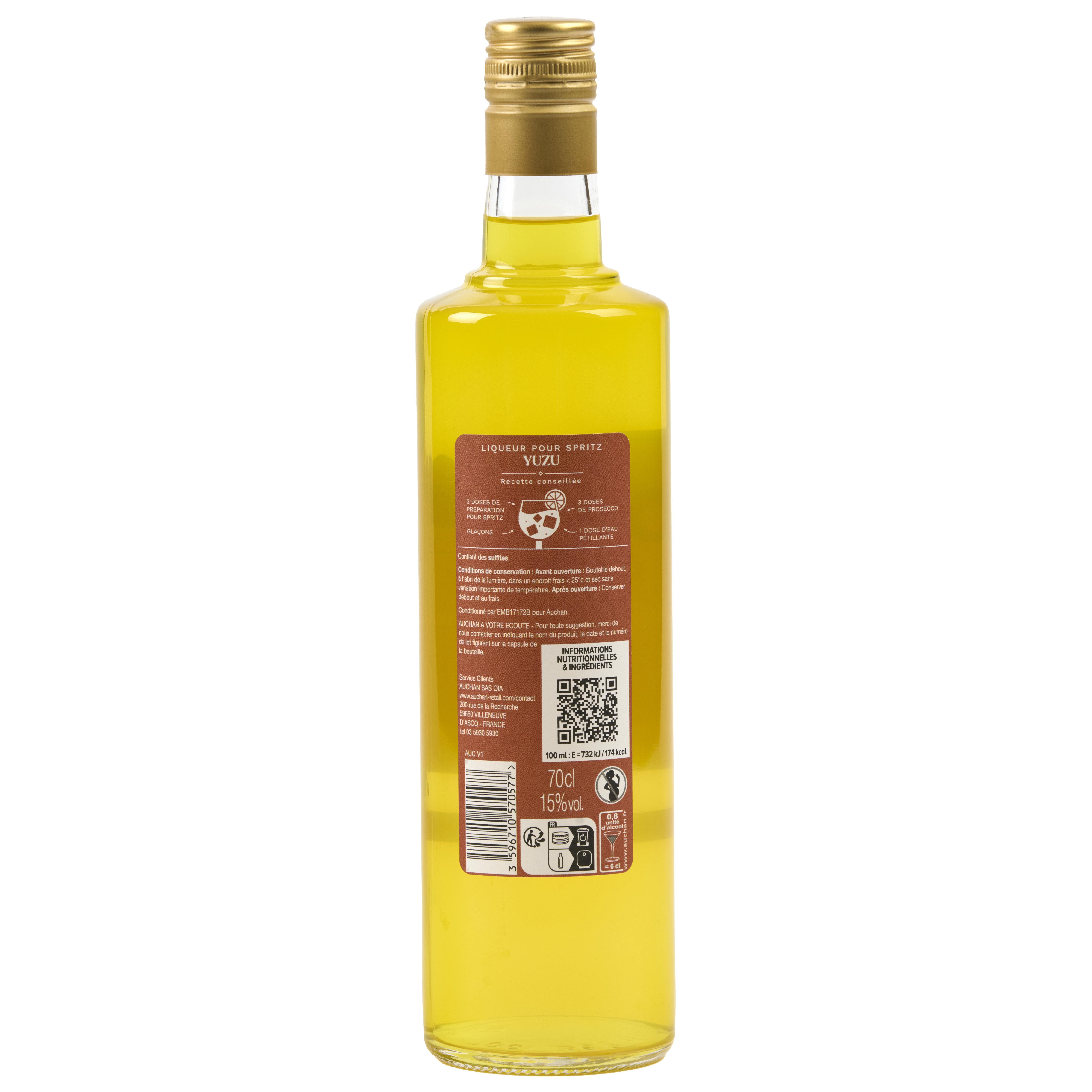 Voir la diapositive 2 : COCKTAIL COLLECTION Liqueur pour spritz yuzu 15% 70cl