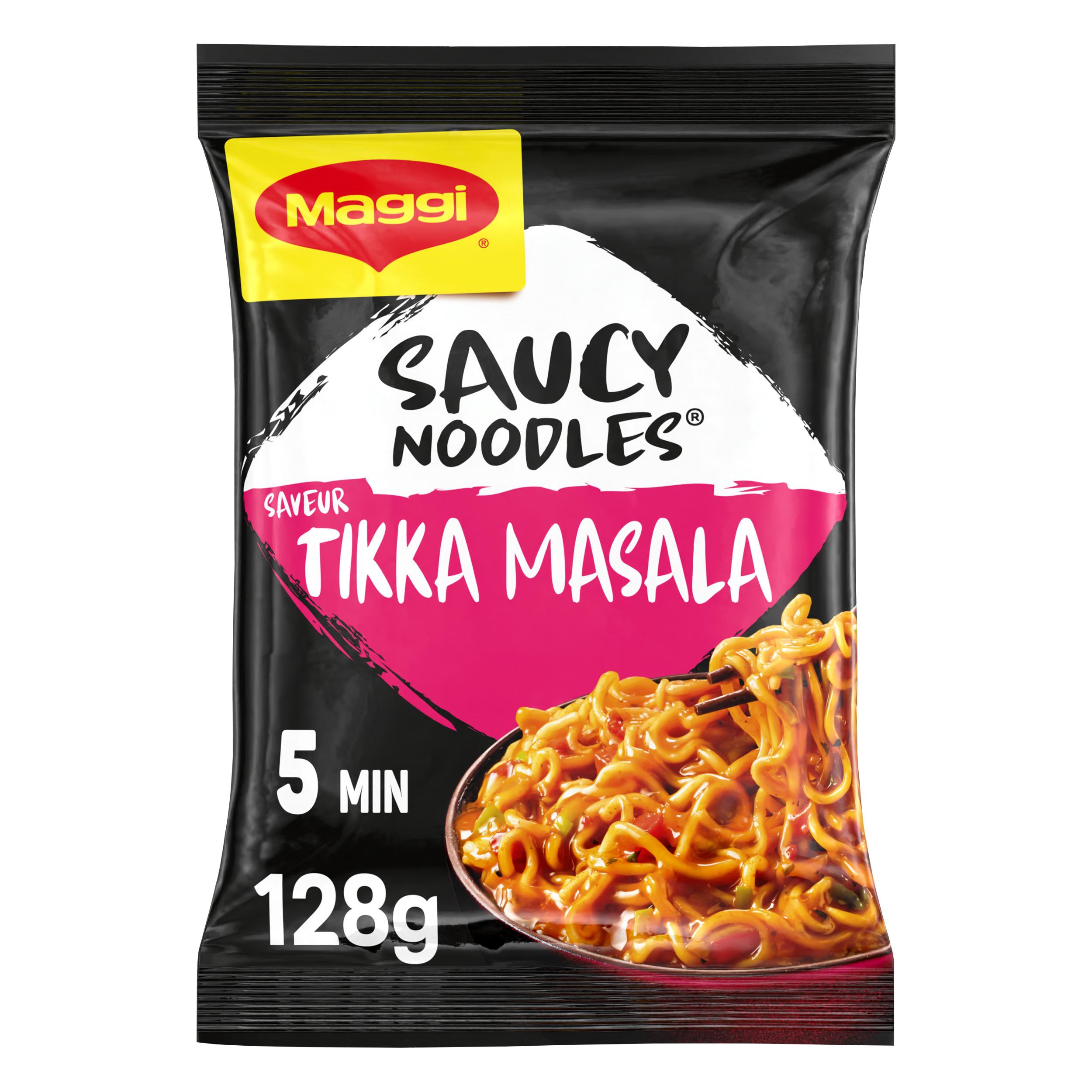 MAGGI Nouilles saveur Tikka Masala sachet aux petits légumes 1 personne 128g