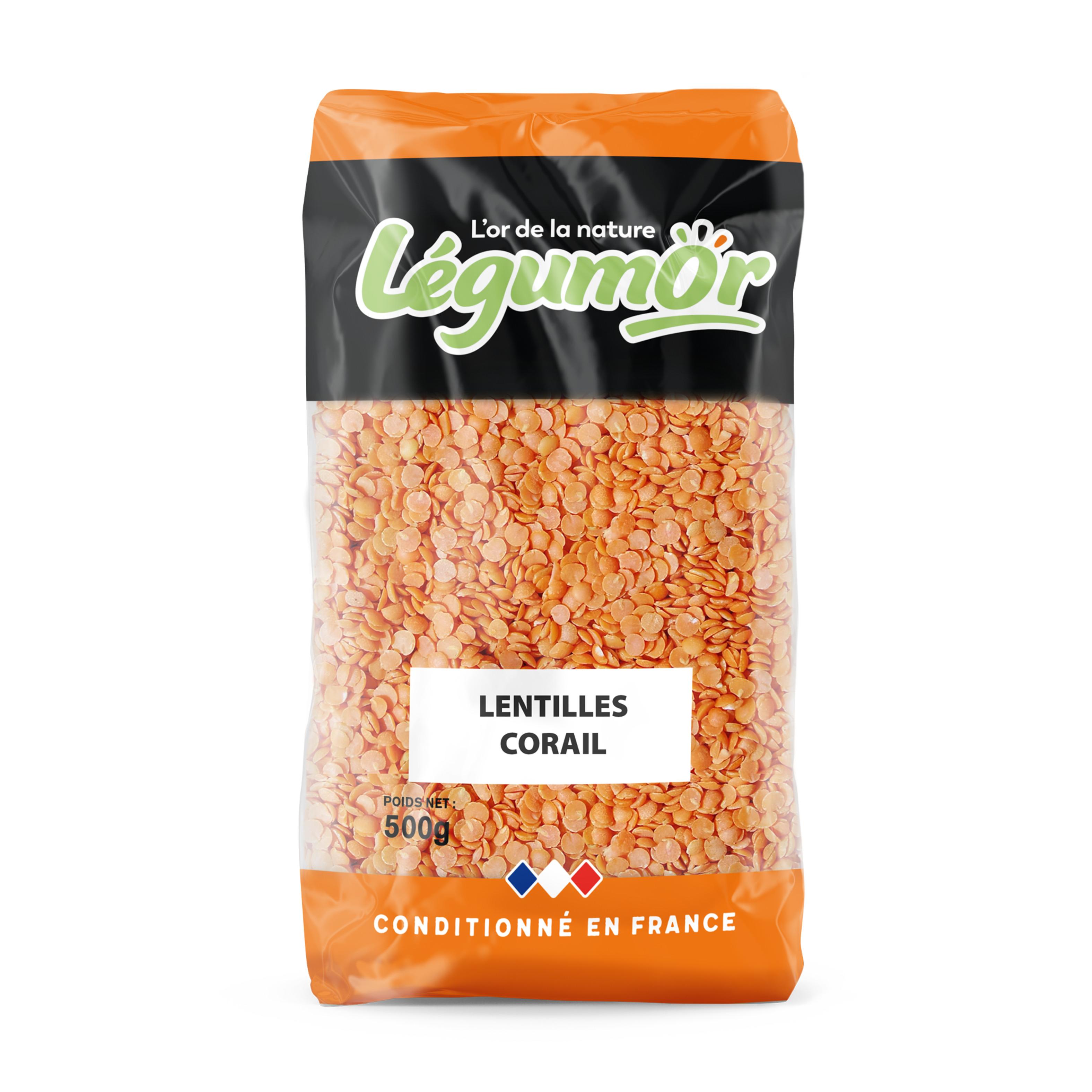 LEGUMOR Lentilles corail 500g