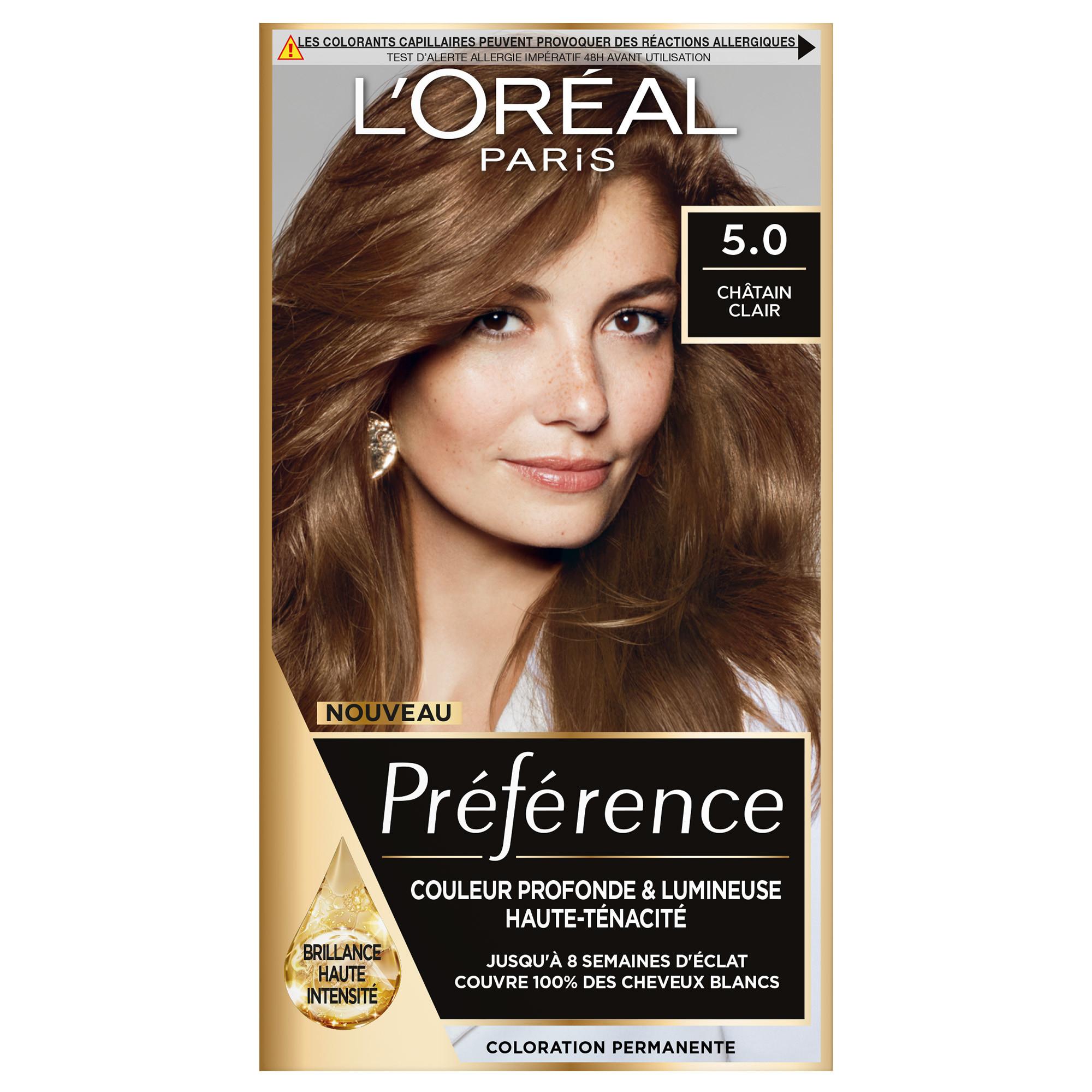 L'OREAL Préférence Coloration permanente 5.0 châtain clair 1 kit
