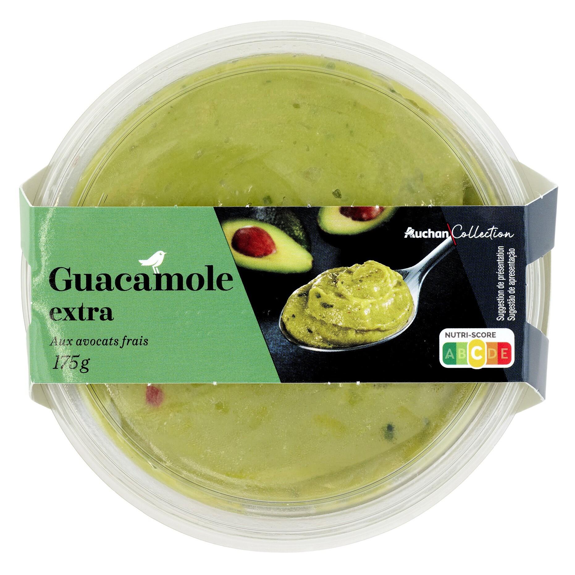 Voir la diapositive 1 : AUCHAN COLLECTION Guacamole extra aux avocats frais 175g