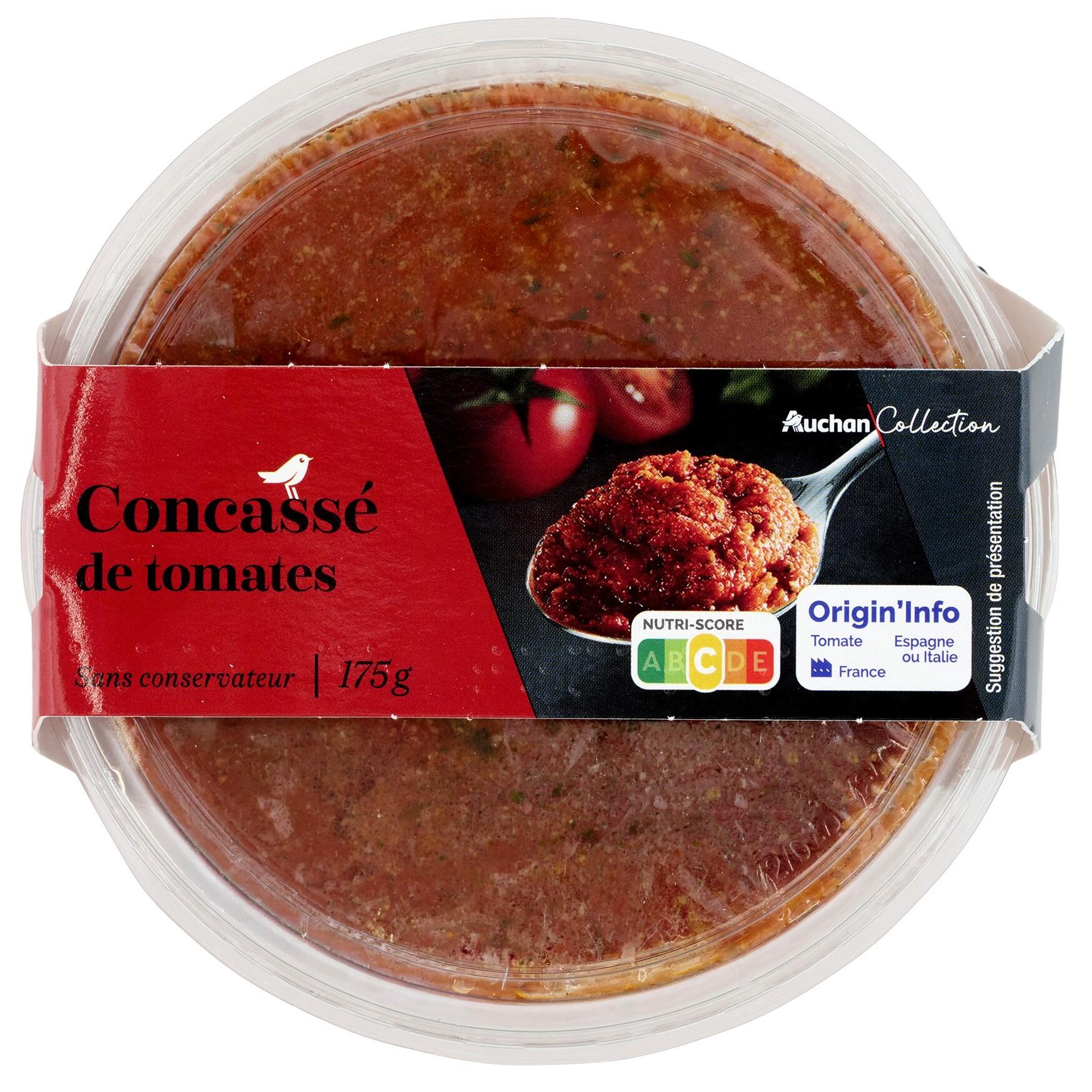 AUCHAN COLLECTION Concassé de tomate 175g