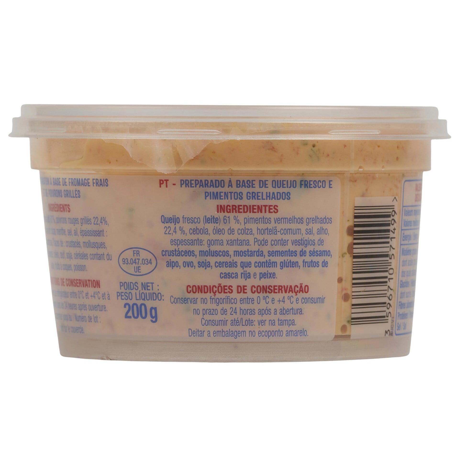 Voir la diapositive 5 : AUCHAN Fromage frais ktipiti poivron rouge à tartiner 200g