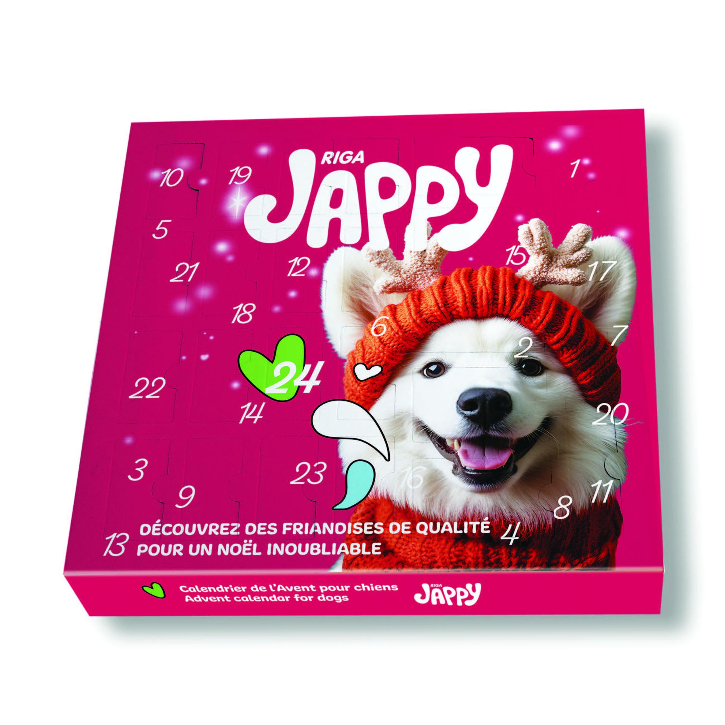 JAPPY Calendrier de l'Avent friandises pour chien 24 friandises 1 pièce