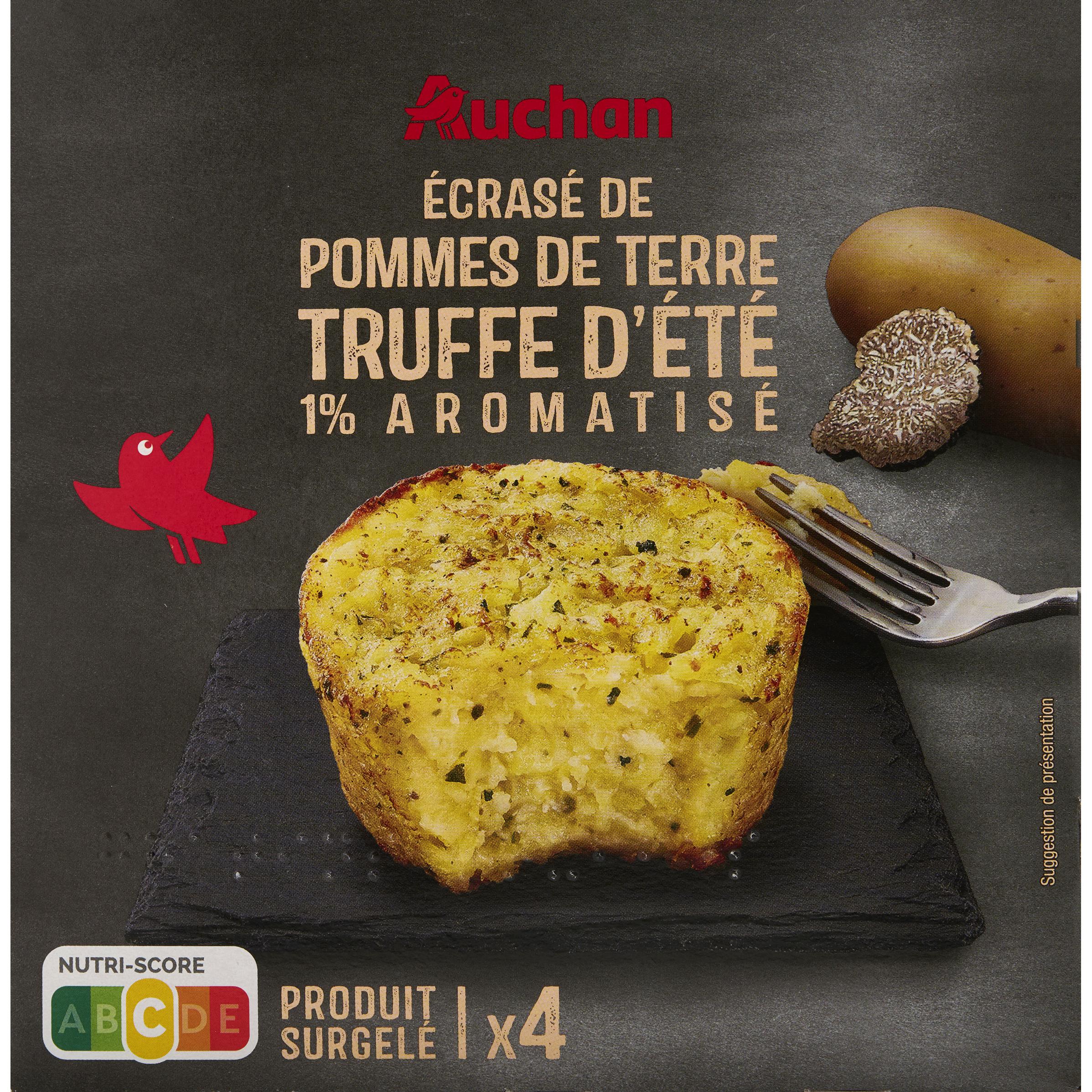 AUCHAN Ecrasé de pommes de terre avec truffe 400g