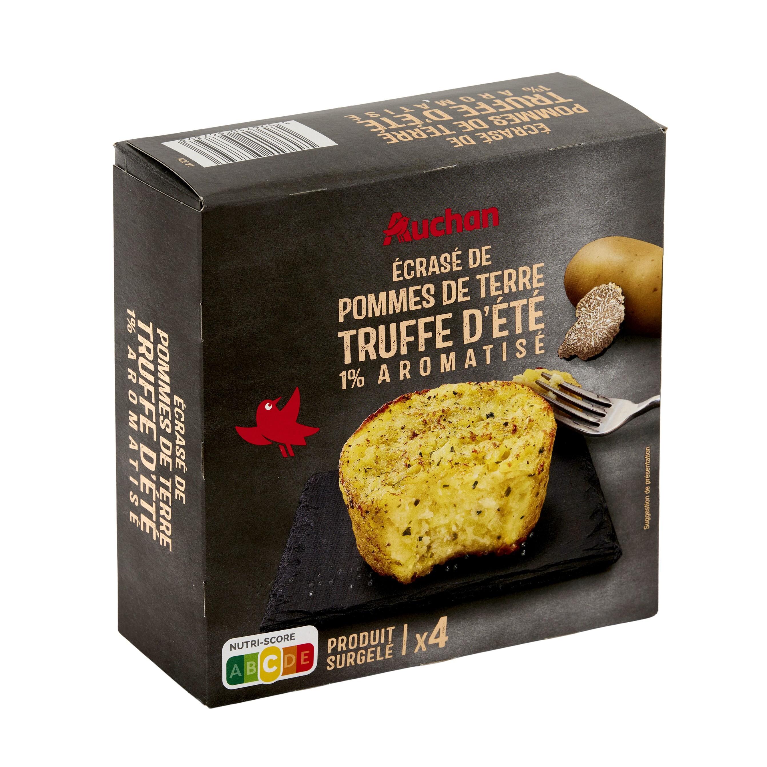 Voir la diapositive 2 : AUCHAN Ecrasé de pommes de terre avec truffe 400g