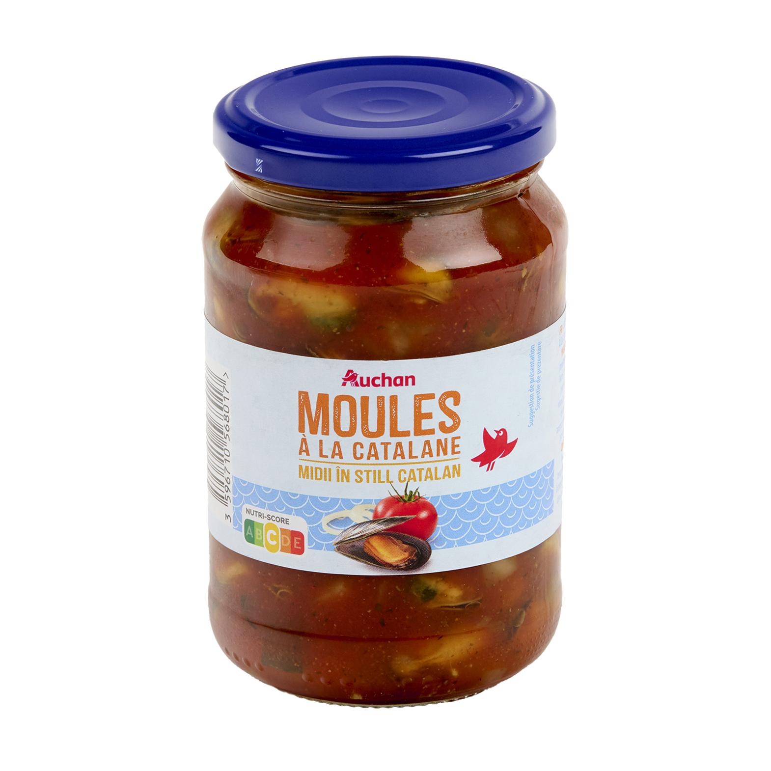 Voir la diapositive 4 : AUCHAN Moules à la catalane MSC 350g