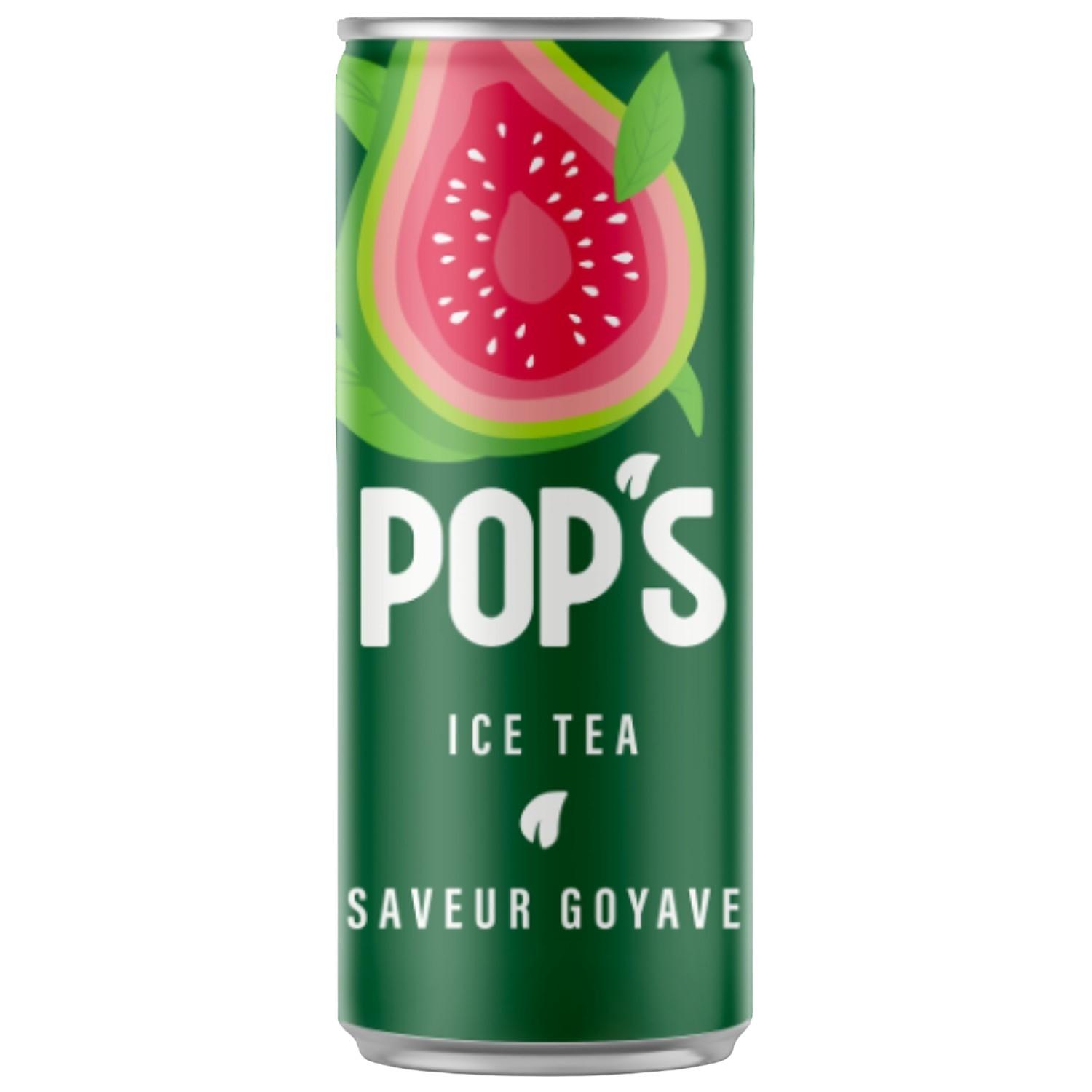 POP'S Boisson au thé noir saveur goyave 33cl