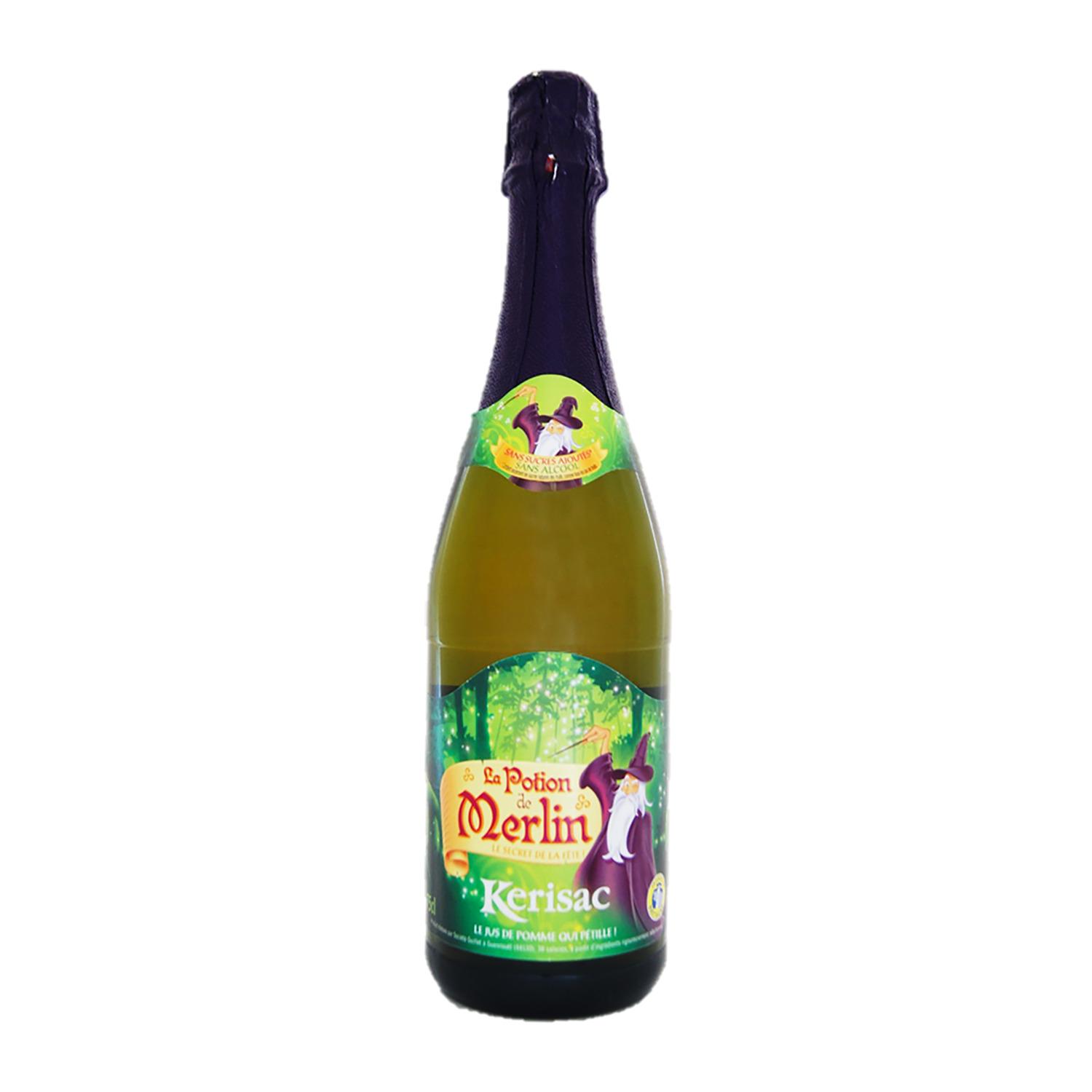 KERISAC Potion de Merlin Pur jus de pomme pétillant 75cl