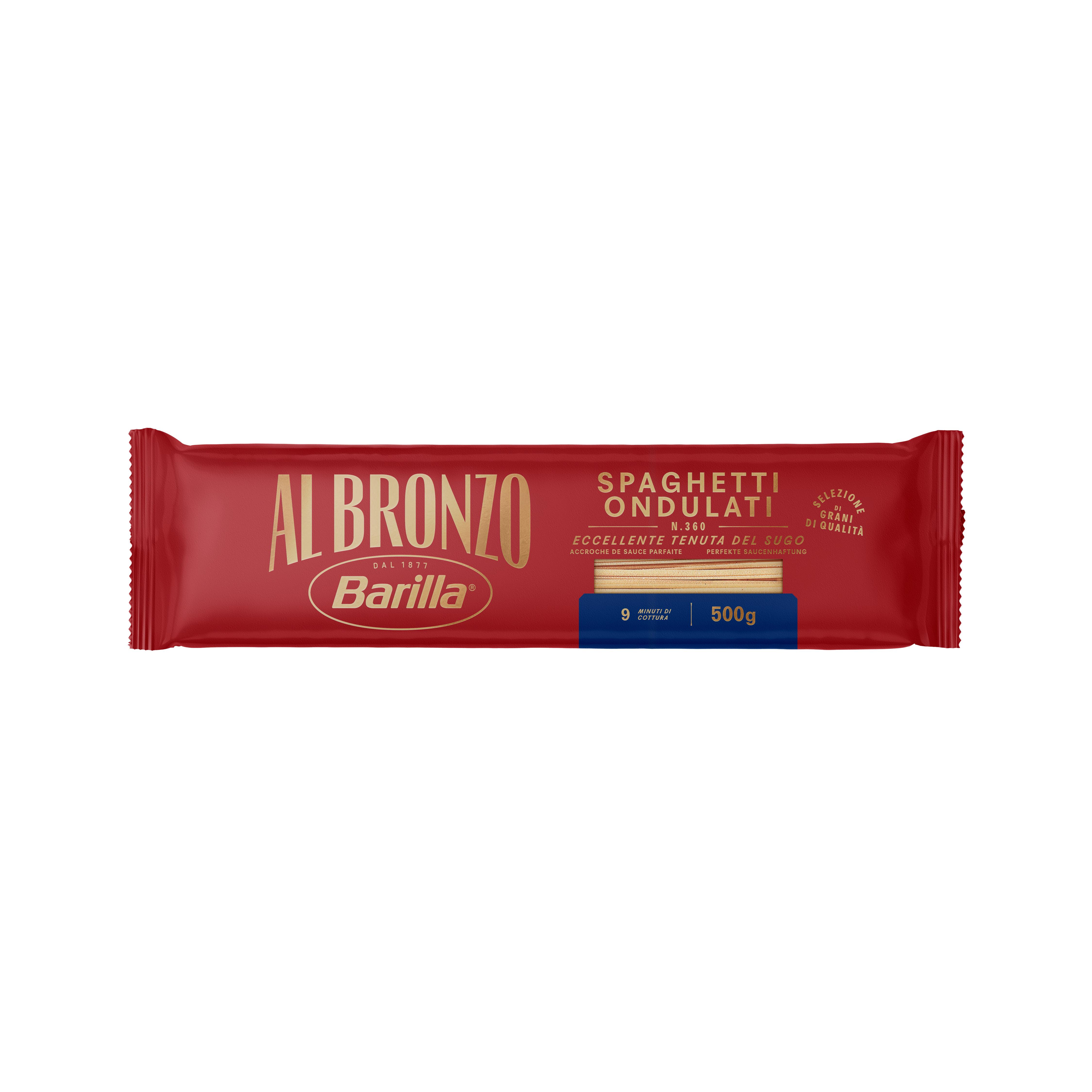 BARILLA Al Bronzo spaghetti ondulati 500g
