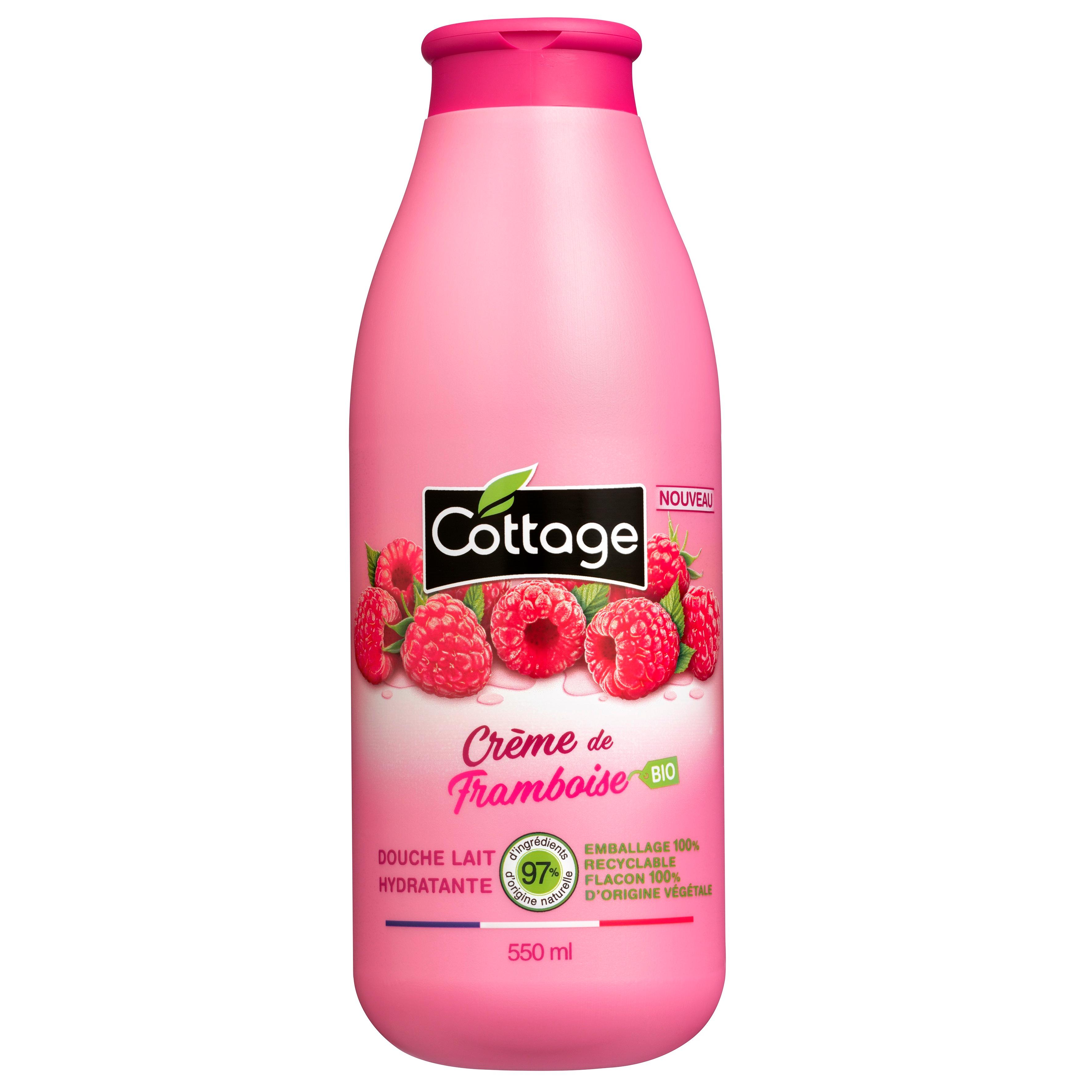 COTTAGE Douche lait hydratante crème de framboise 550ml
