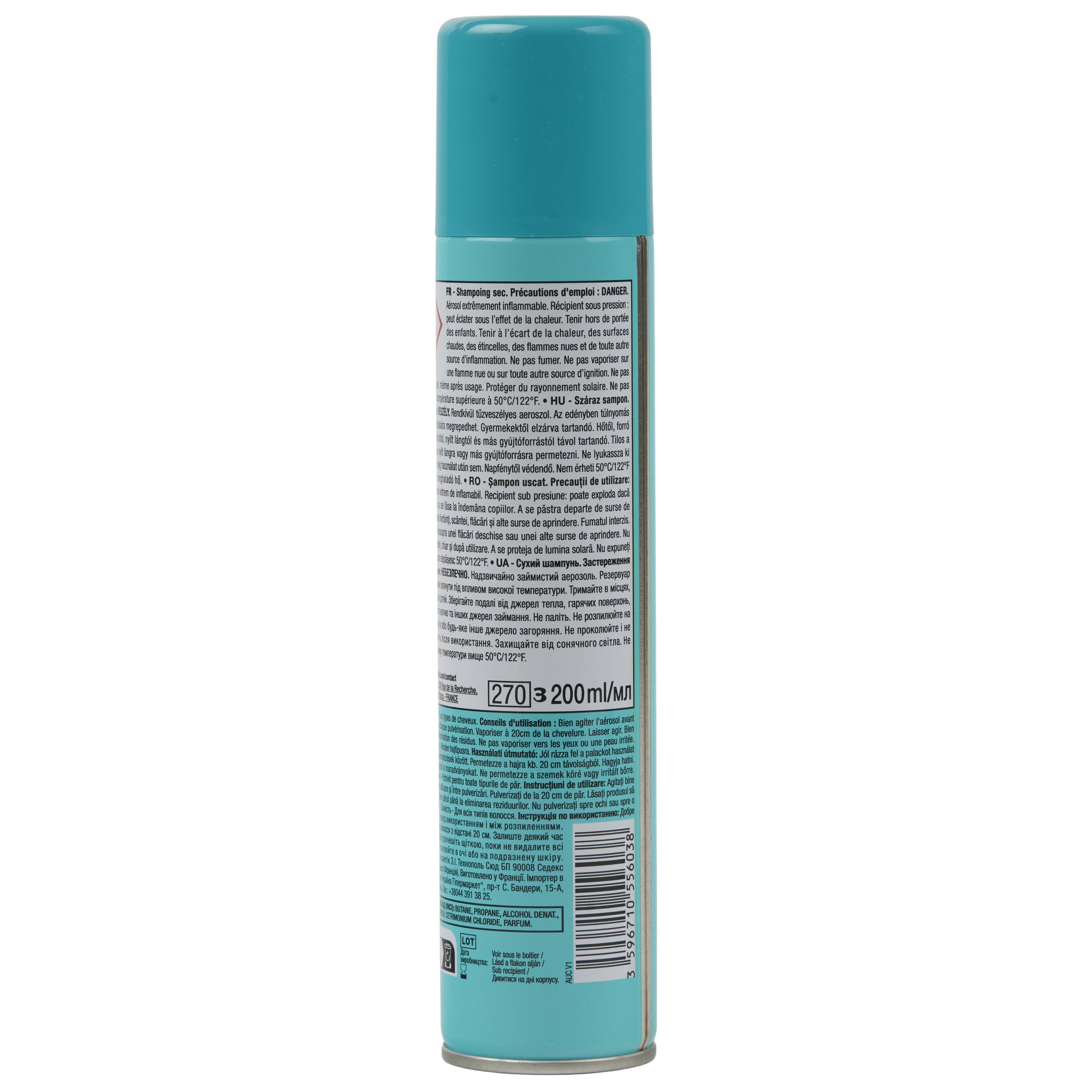 Voir la diapositive 2 : COSMIA Shampoing sec fraîcheur volume 200ml