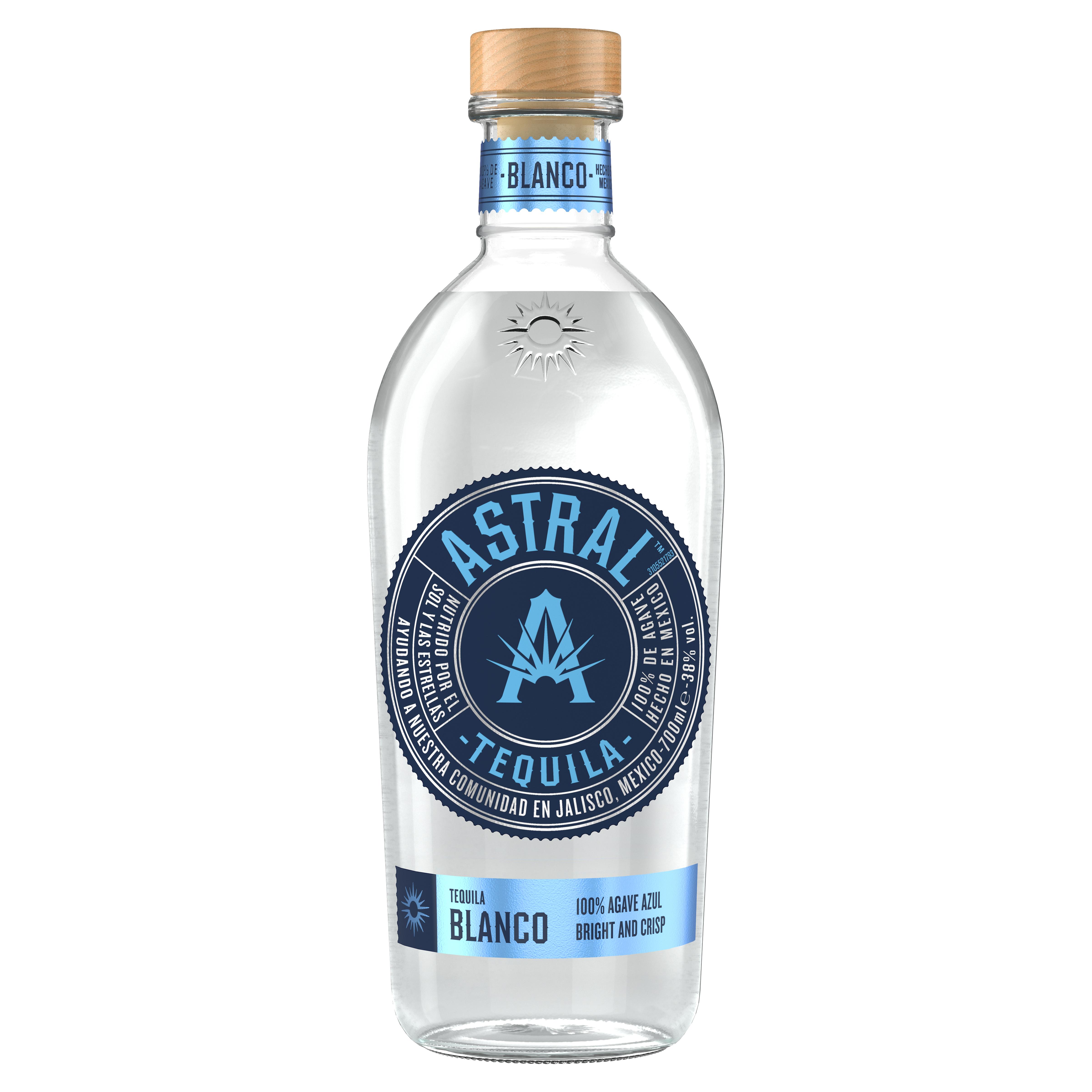 ASTRAL Tequila blanco 38% 70cl