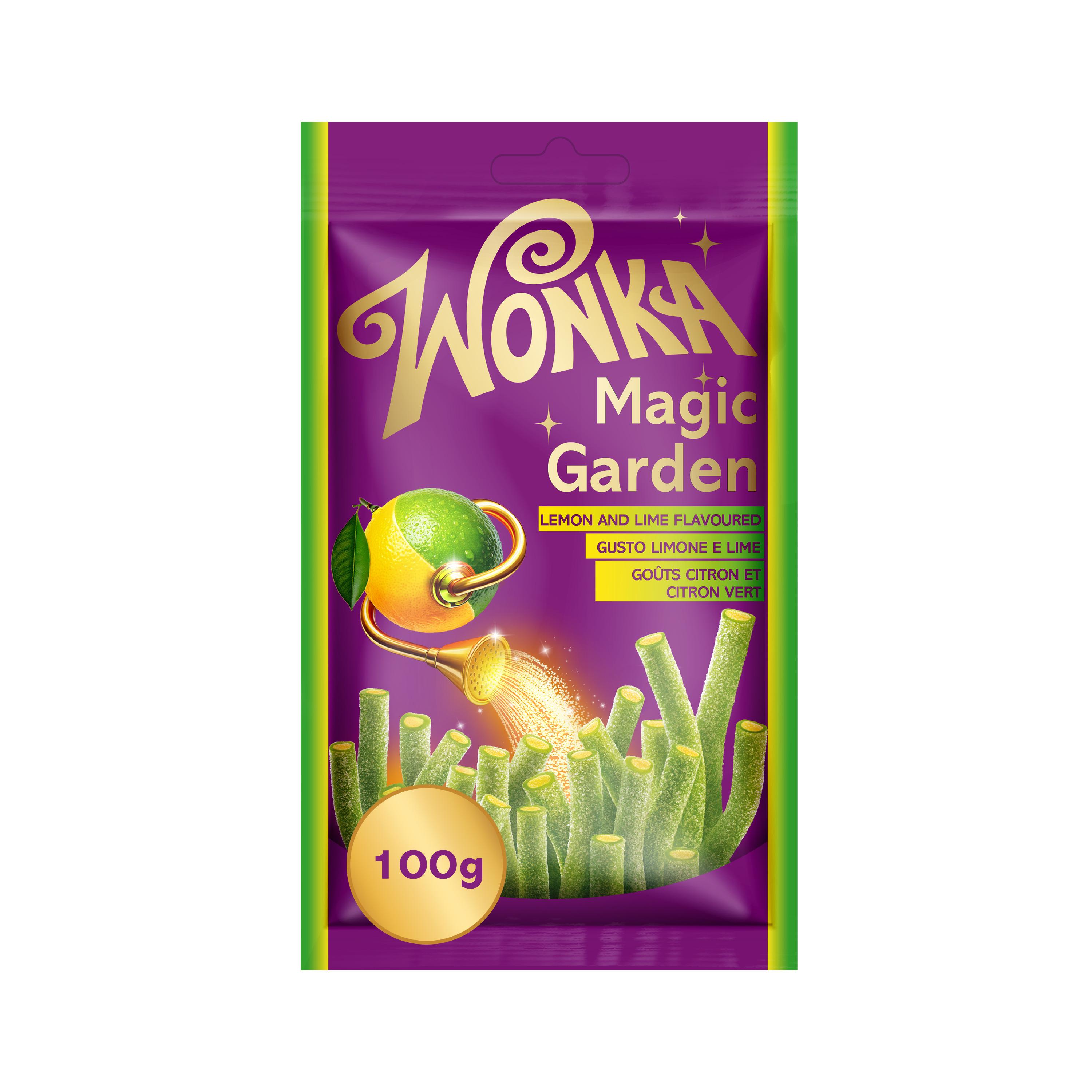 WONKA Bonbons gélifiés Magic garden goûts citron et citron vert 100g