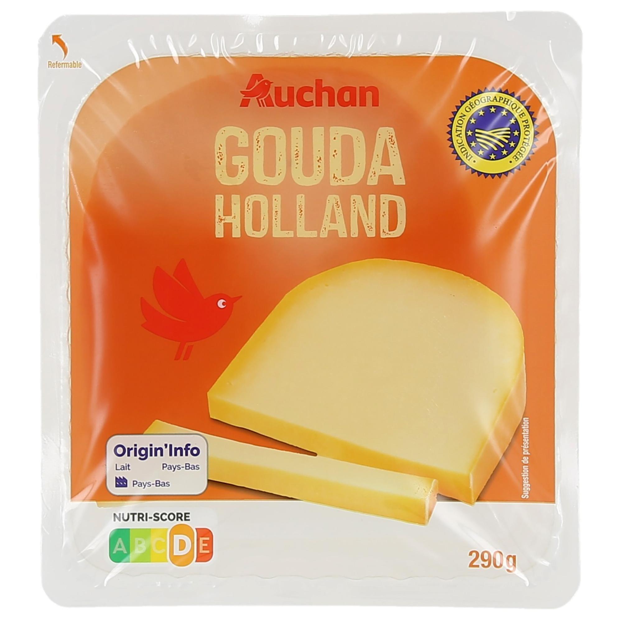 AUCHAN Gouda en bloc 290g