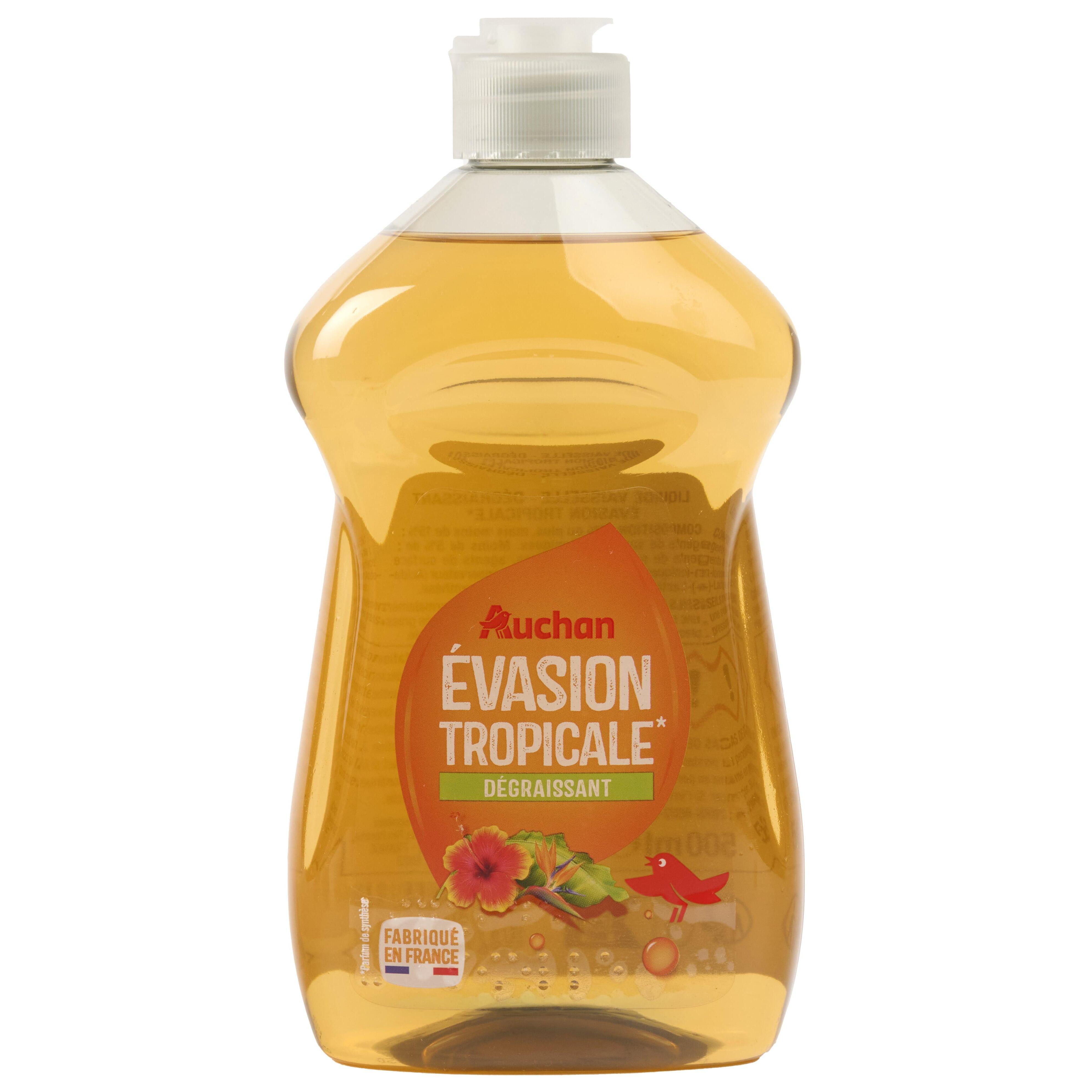 AUCHAN Liquide vaisselle évasion tropicale 500ml