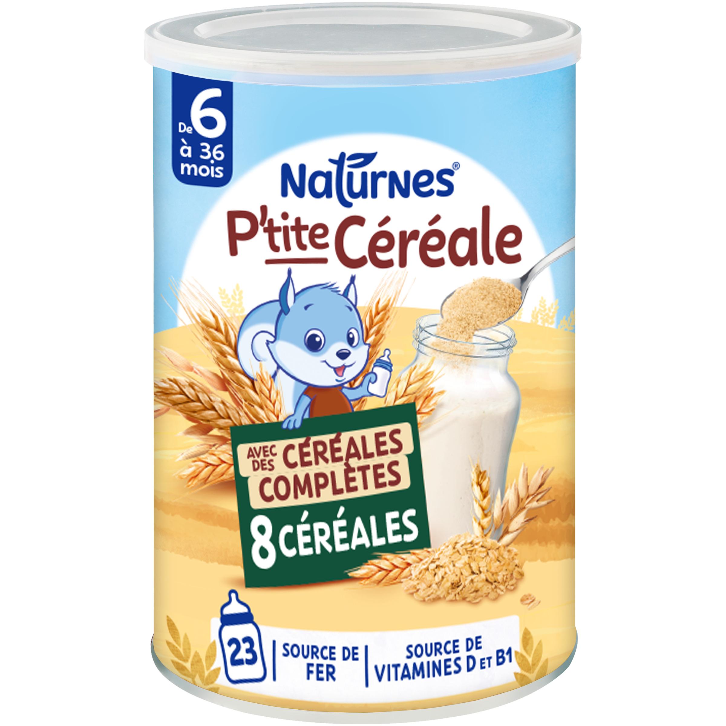 NATURNES P'tite Céréale 8 céréales avec céréales complètes en poudre dès 6 mois 415g