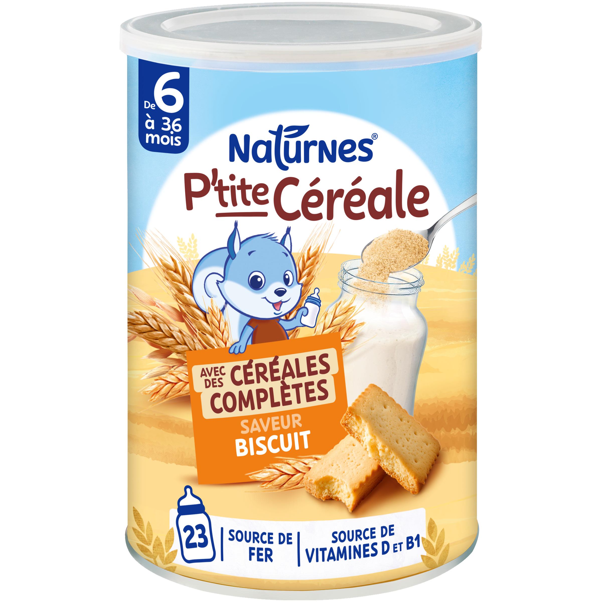 NATURNES P'tite Céréale saveur biscuit avec céréales complètes dès 6 mois 415g