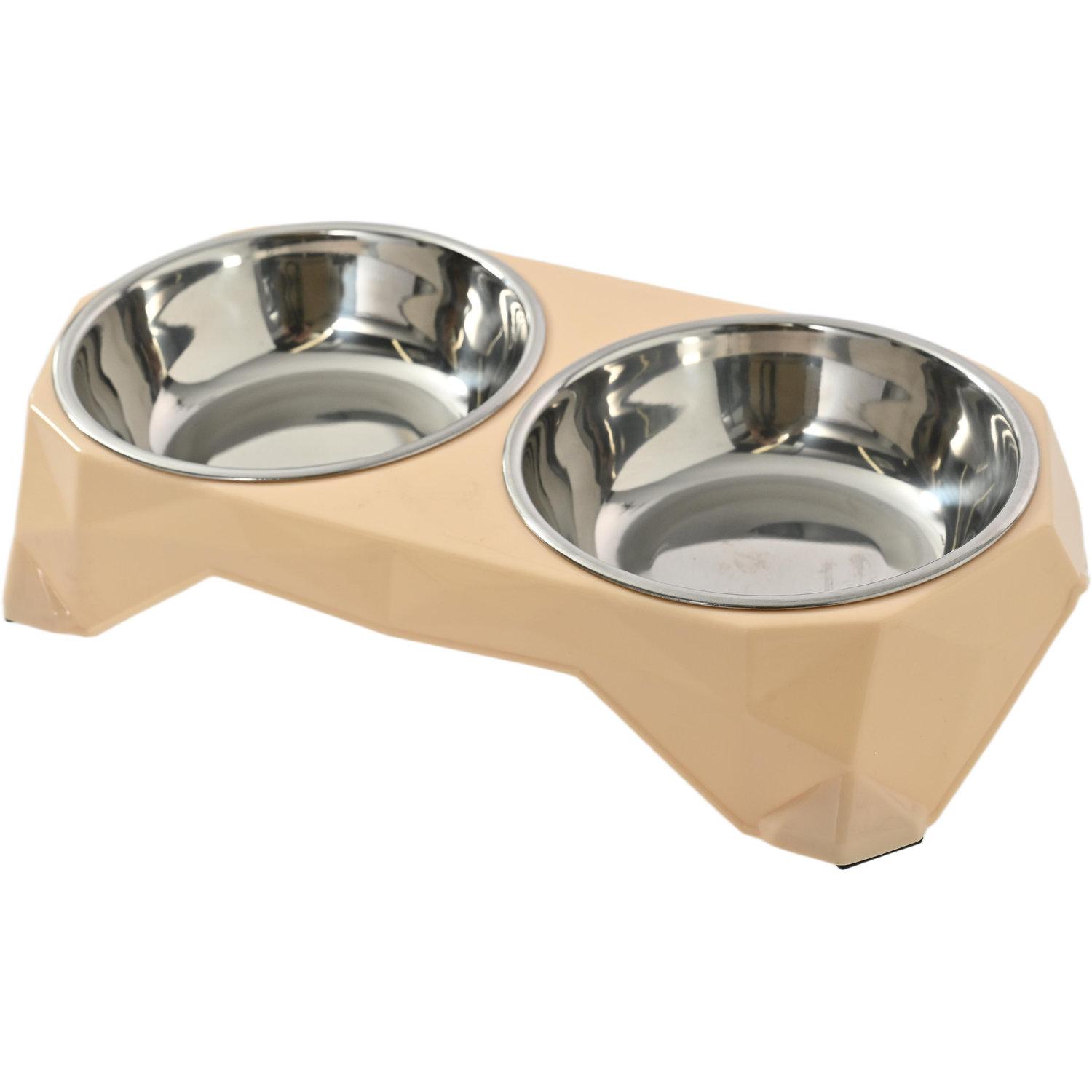 AUCHAN Double gamelle 700ml pour animaux 1 pièce