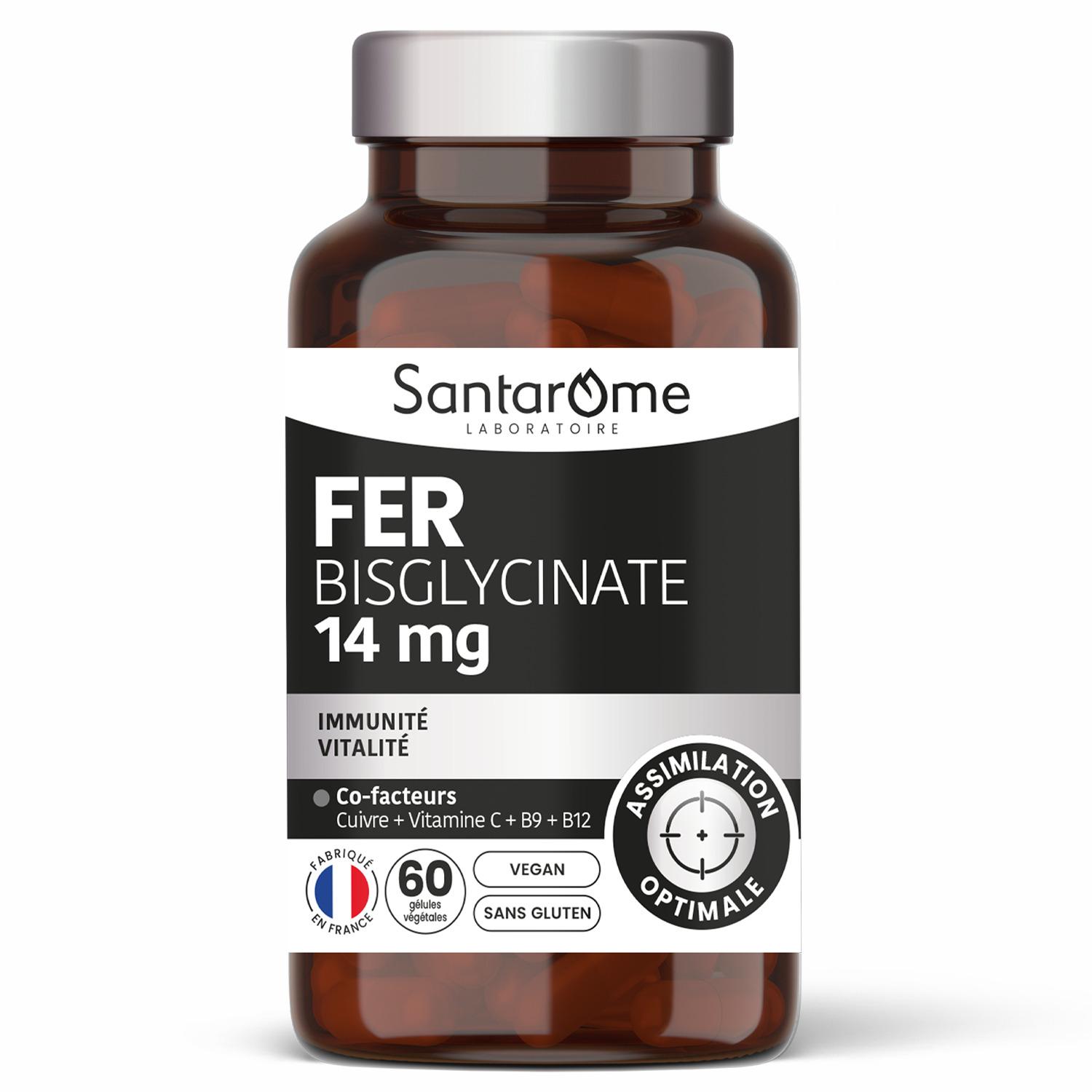 SANTAROME Fer bisglycinate 60pièces