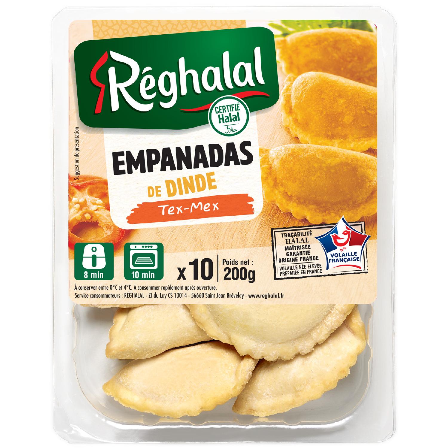 REGHALAL Empanadas de dinde Tex-Mex halal 10 pièces 200g