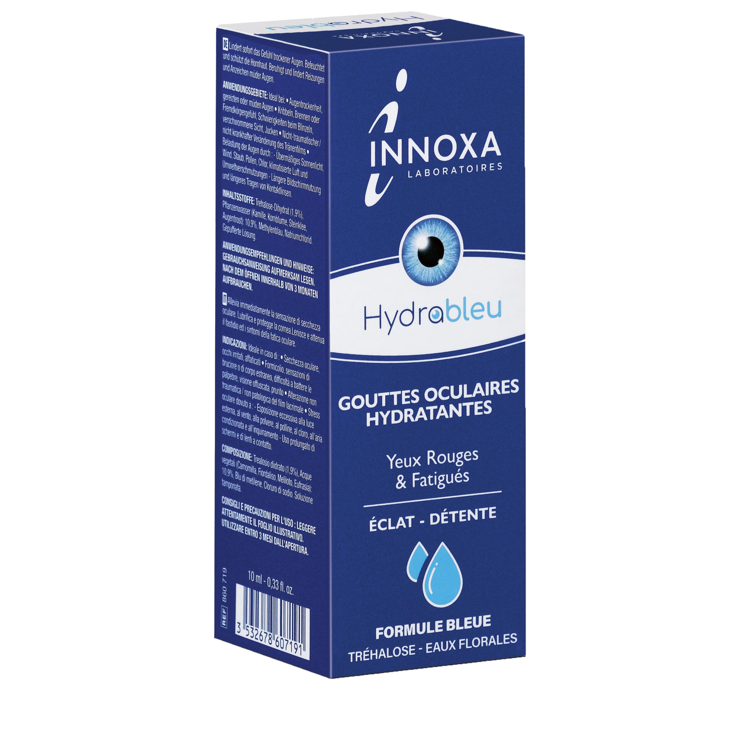 INNOXA Hydrableu Gouttes oculaires hydratante yeux rouges et fatigués 10ml