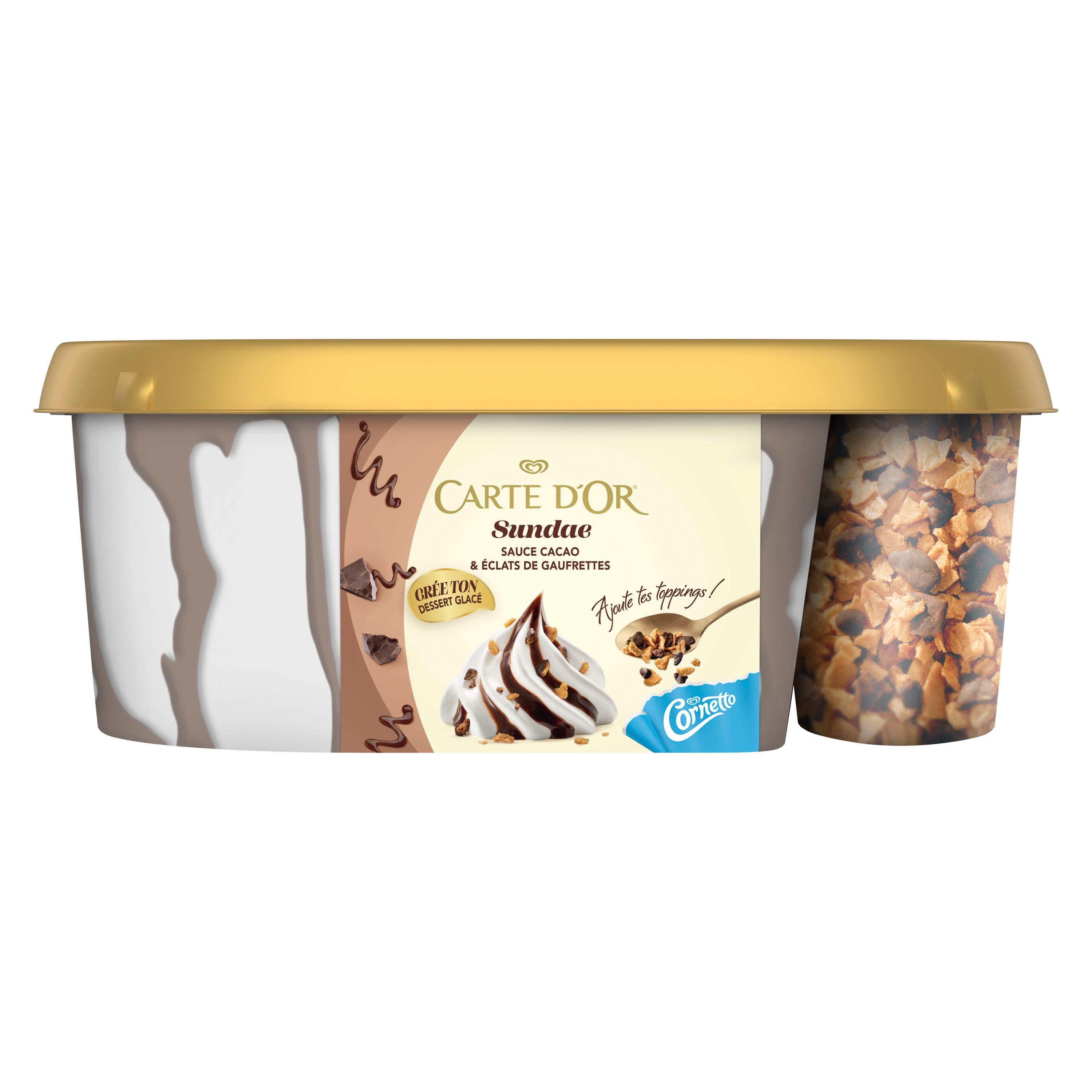 CARTE D'OR Crème glacée Sundae chocolat 750ml