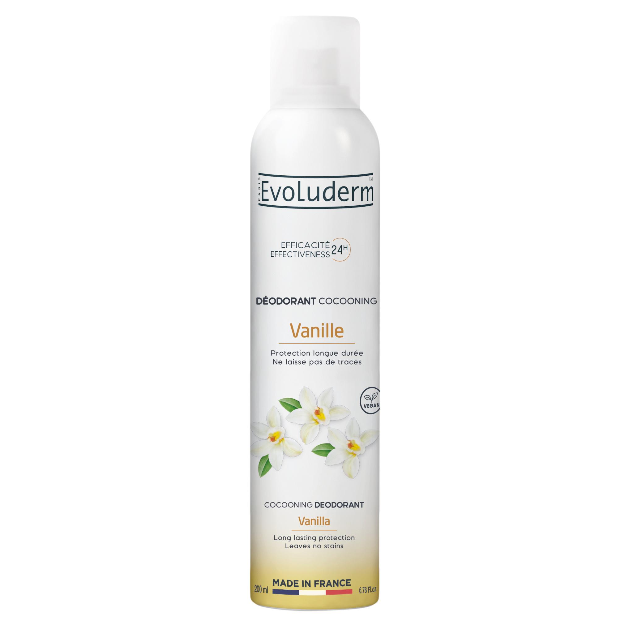 EVOLUDERM Déodorant Cocooning 24H vanille 200ml