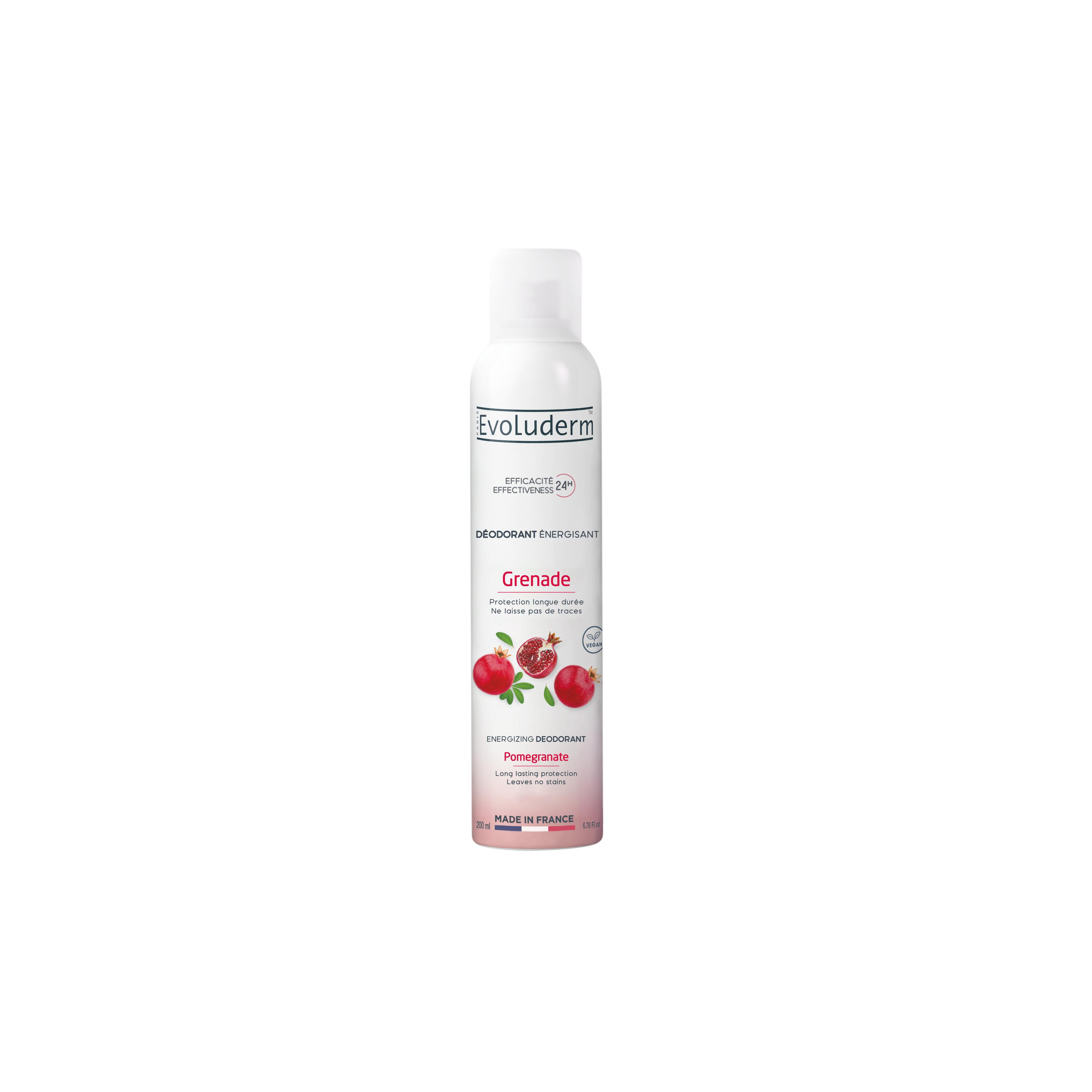 EVOLUDERM Déodorant 24H grenade 200ml